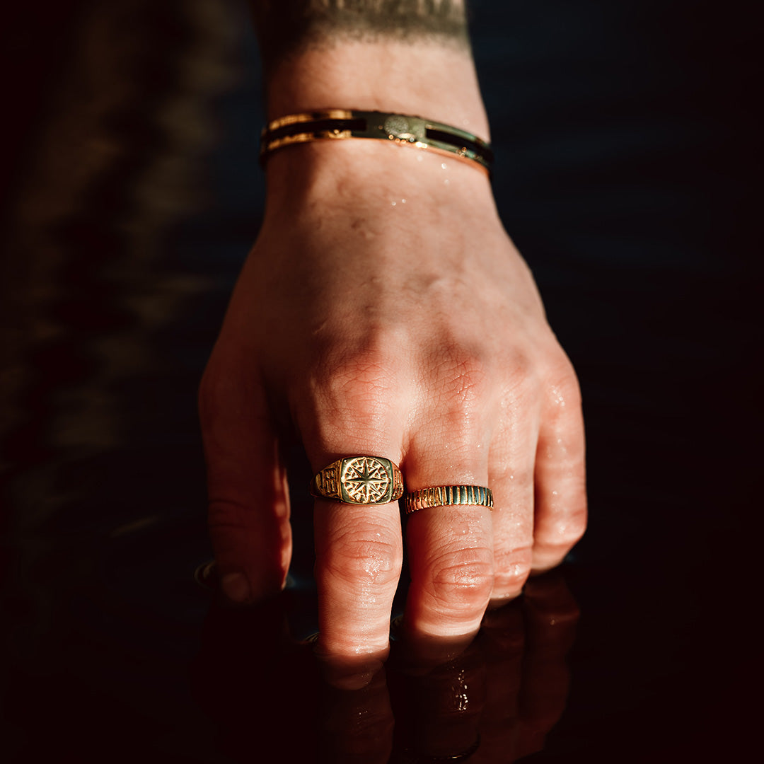 Siempre Cut band - Guldtonet ring