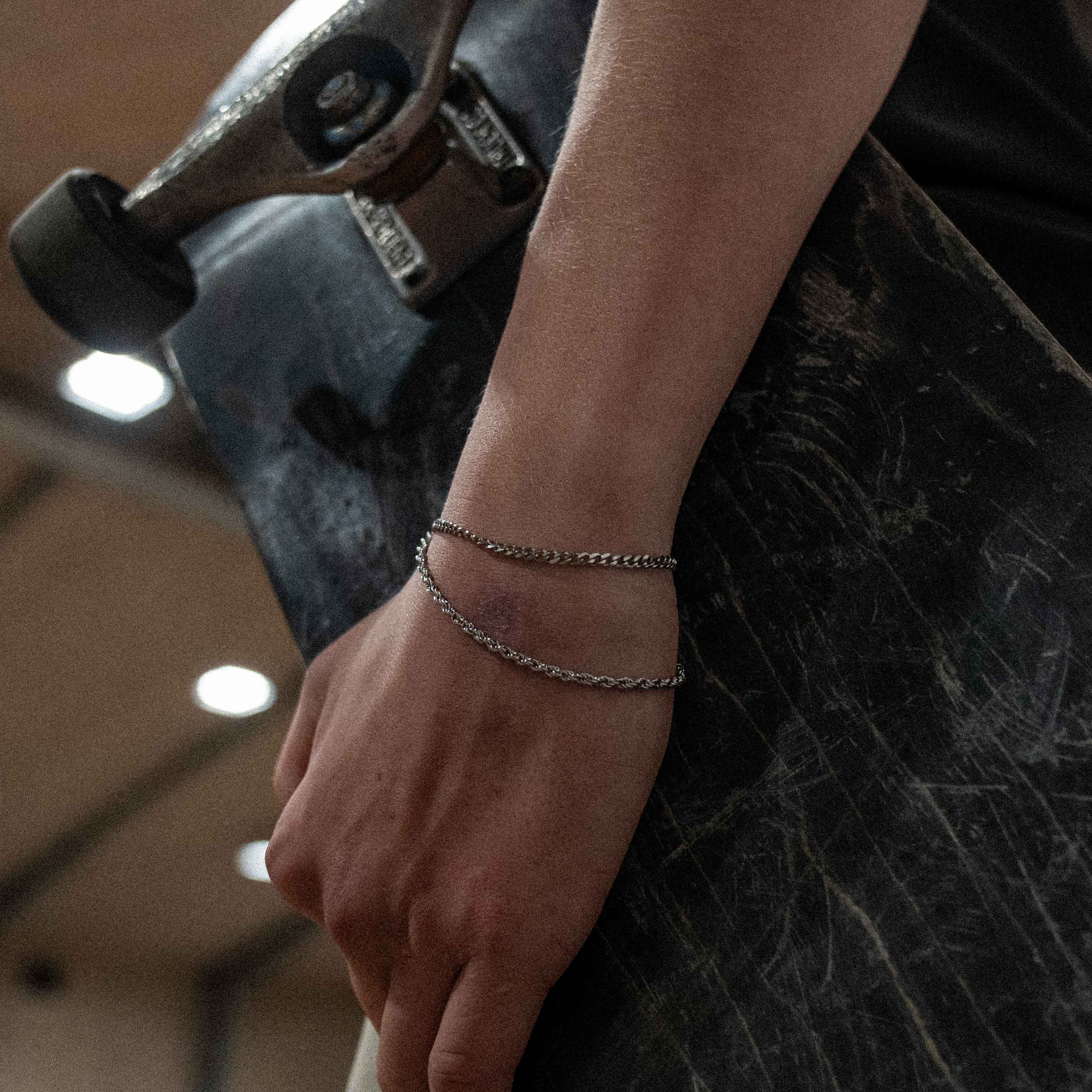 Minimal Sequence armbånd - Sølvtonet