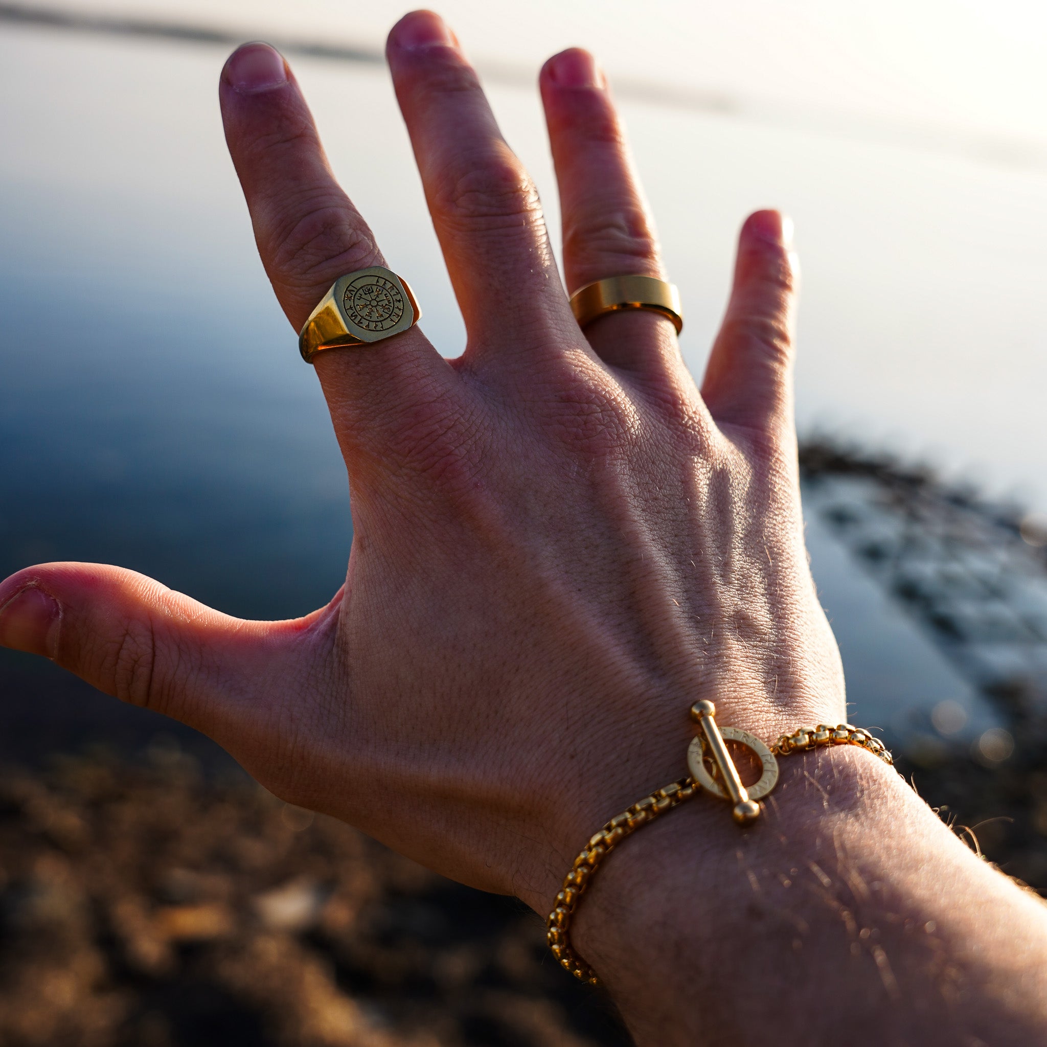 Ragnar armbånd - Guldtonet