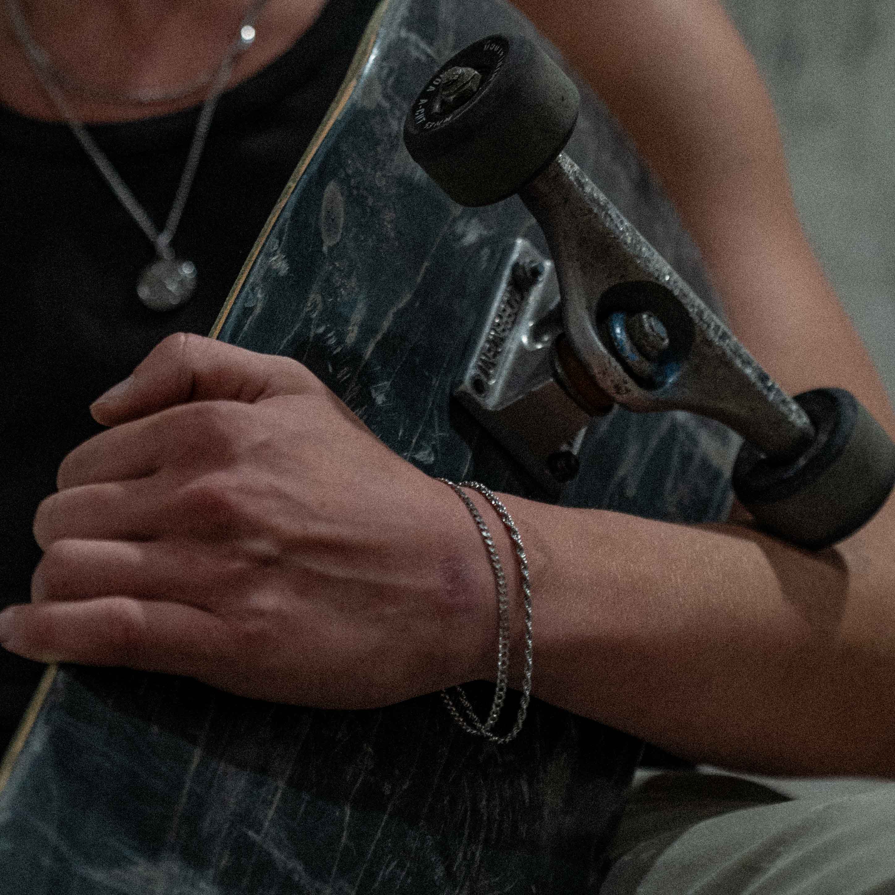 Minimal Sequence armbånd - Sølvtonet