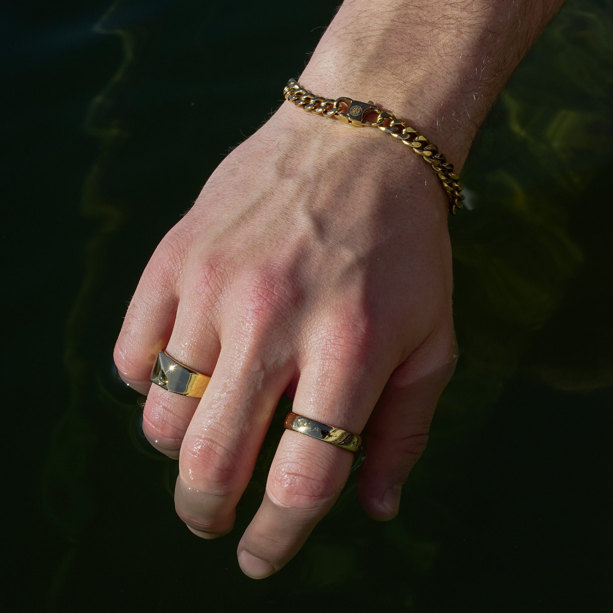 SIEMPRE BAND RING (GULD)
