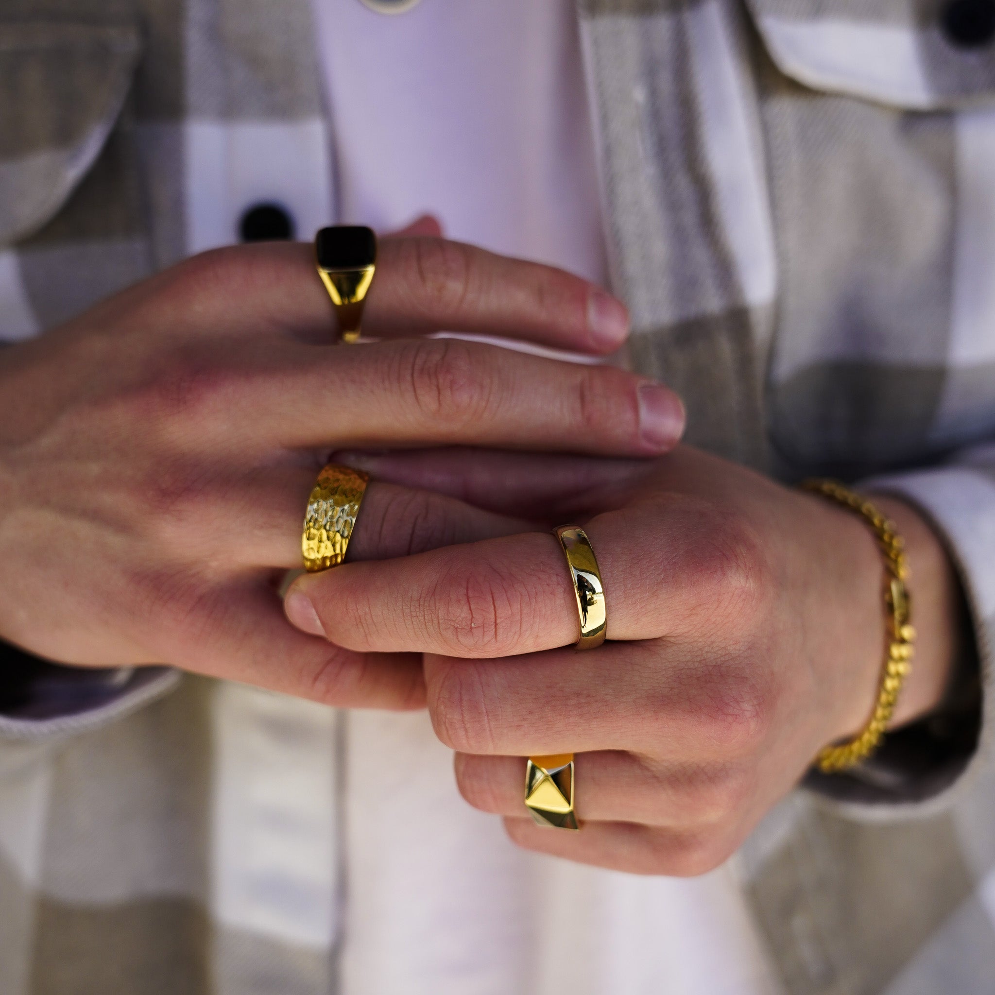 SIEMPRE BAND RING (GULD)