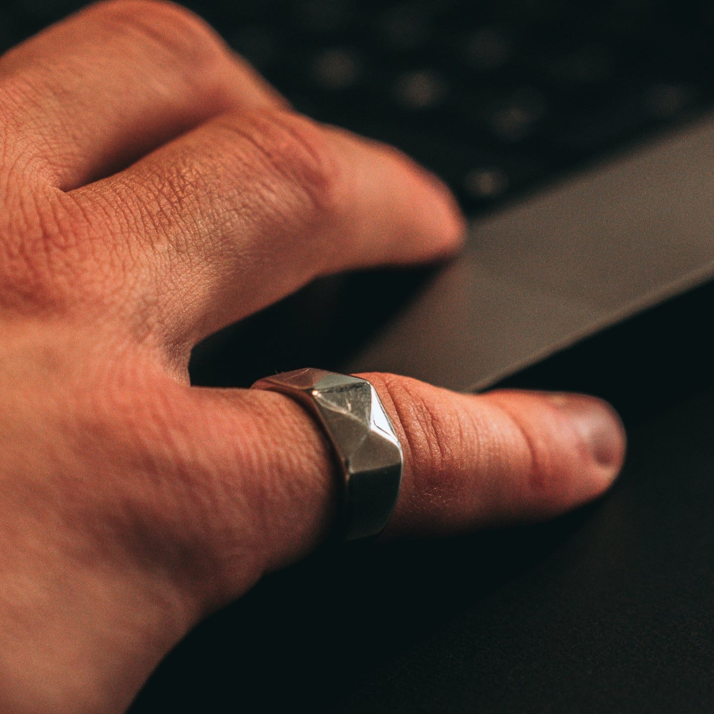 Kant Signature ring - Sølvtonet
