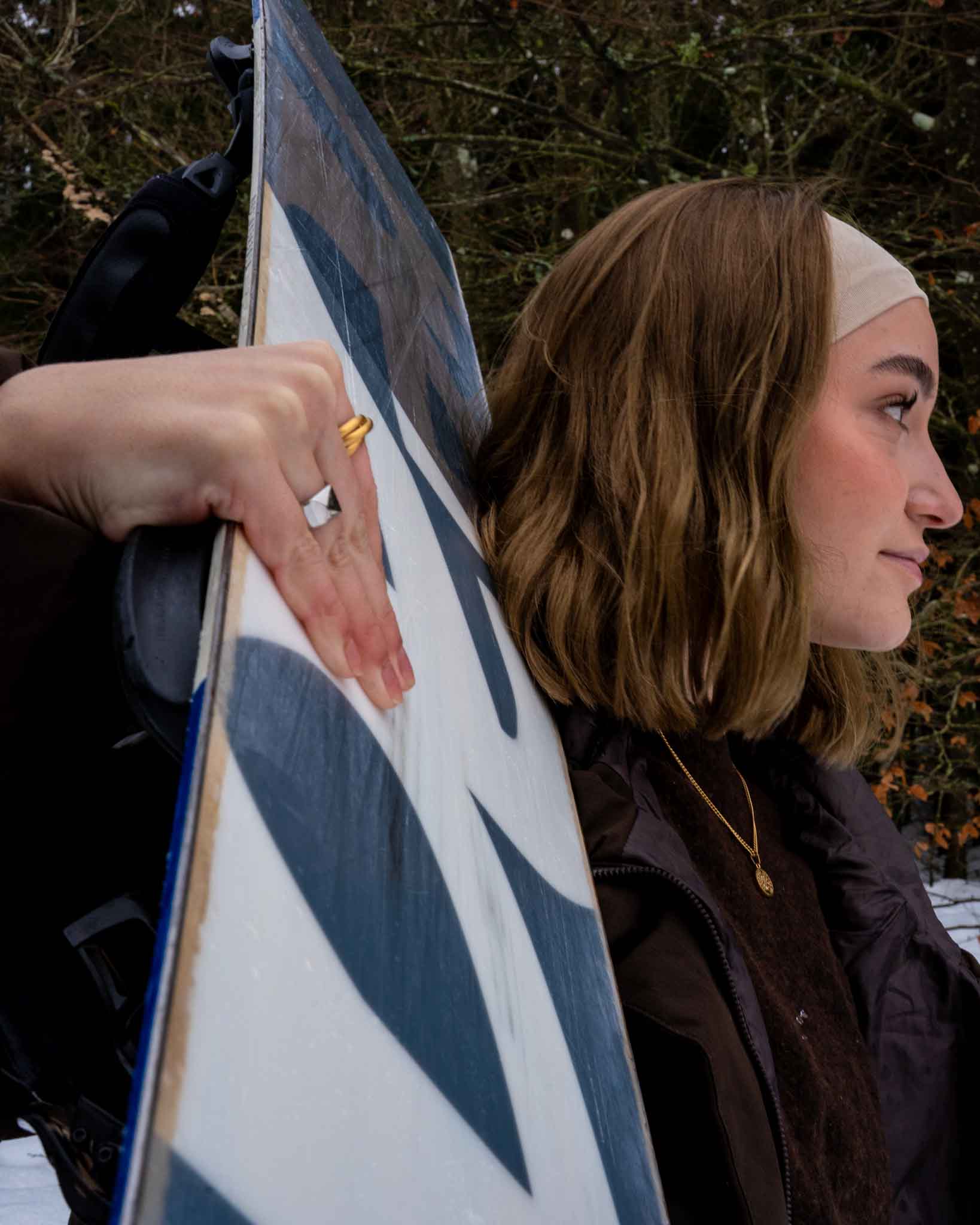 Helix band ring, Guldtonet