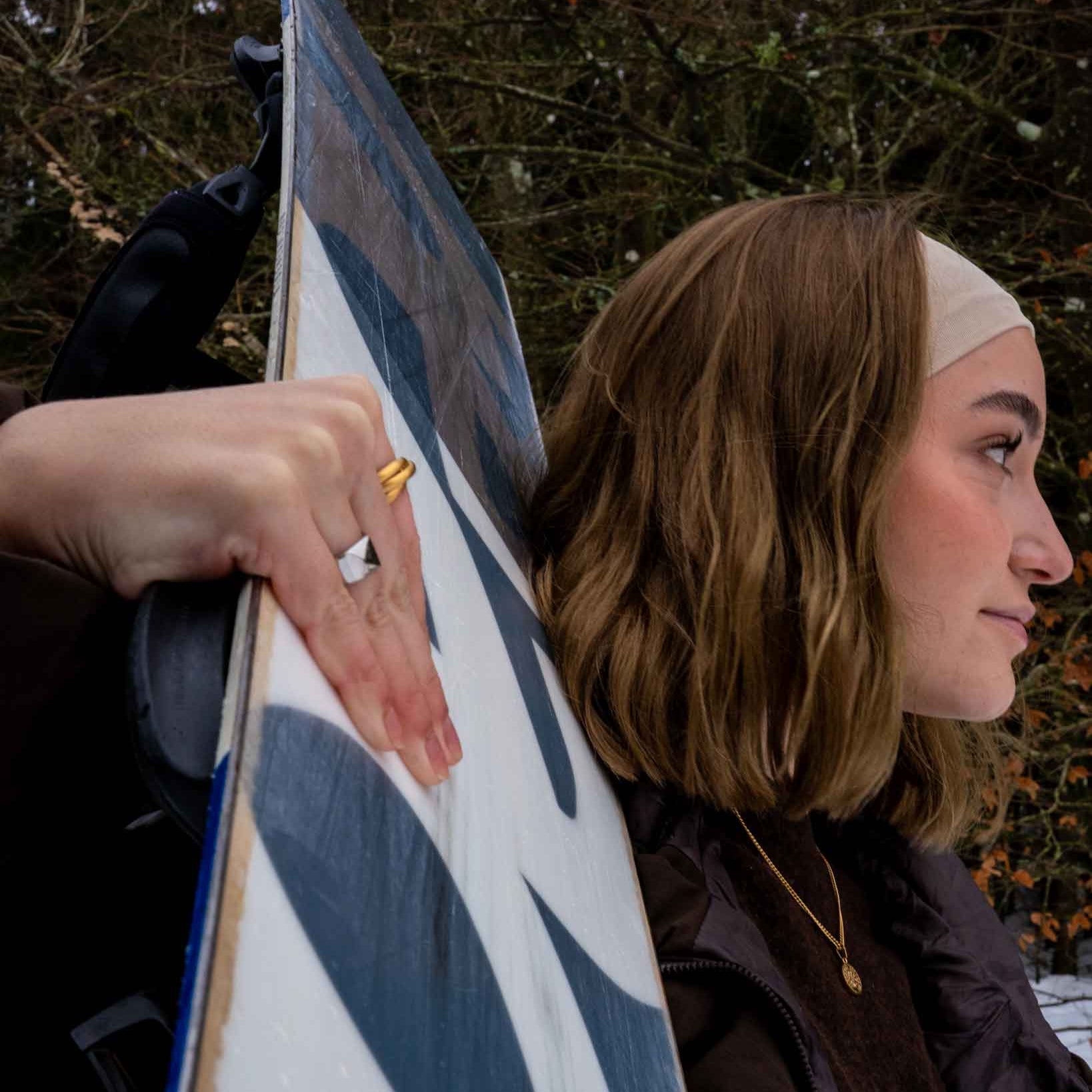 Helix band ring, Guldbelagt