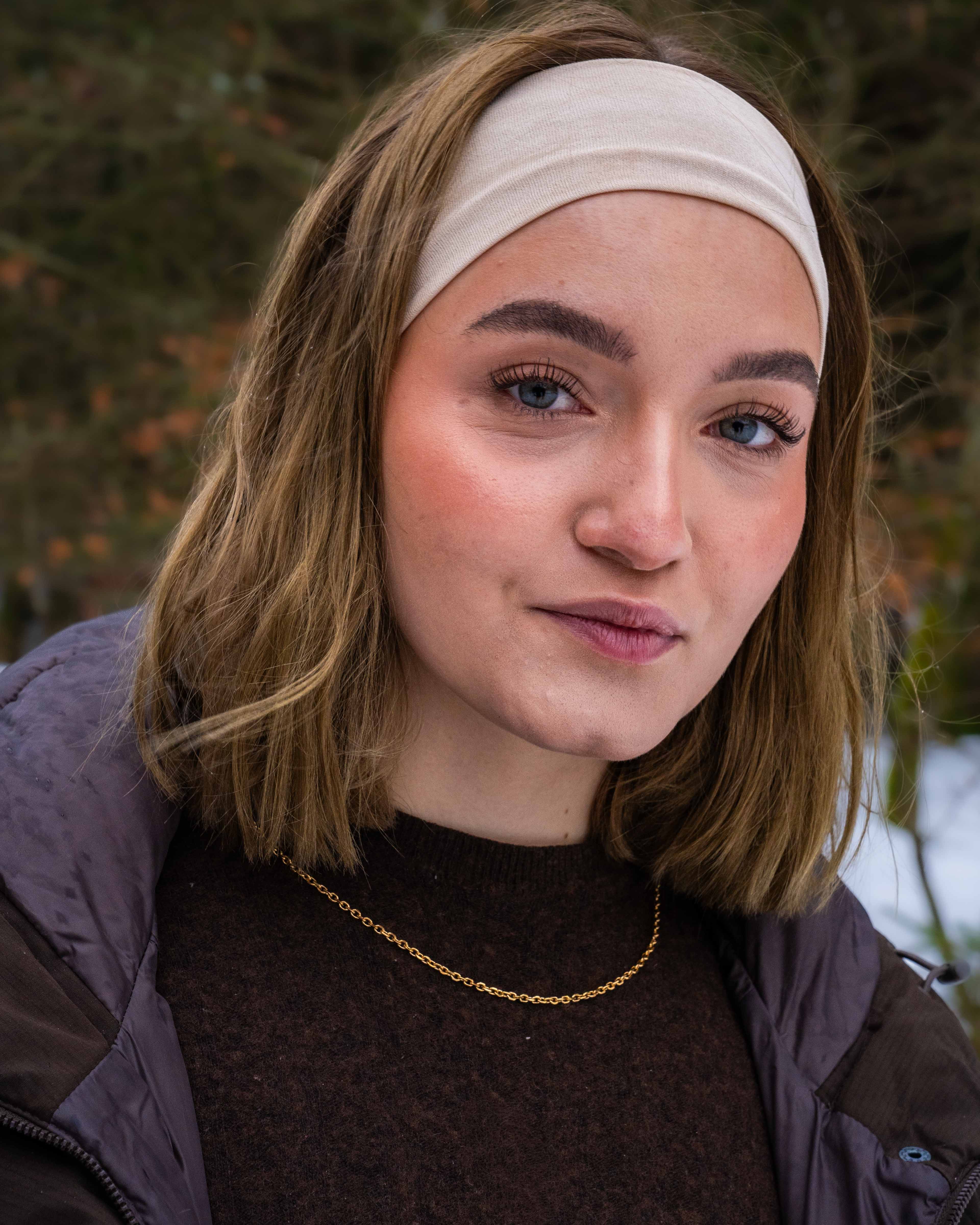 Cable halskæde, Guldtonet