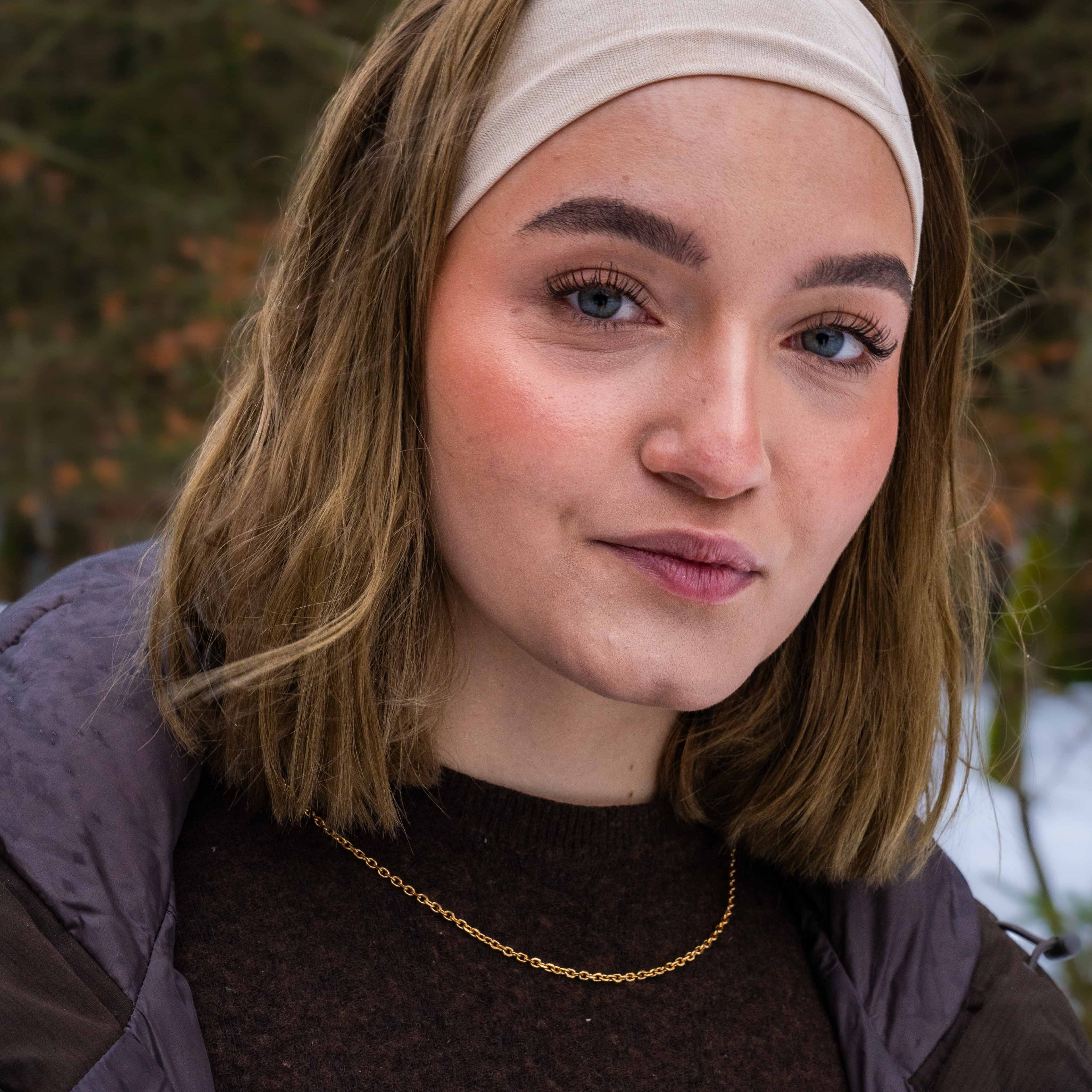 Cable halskæde, Guldbelagt