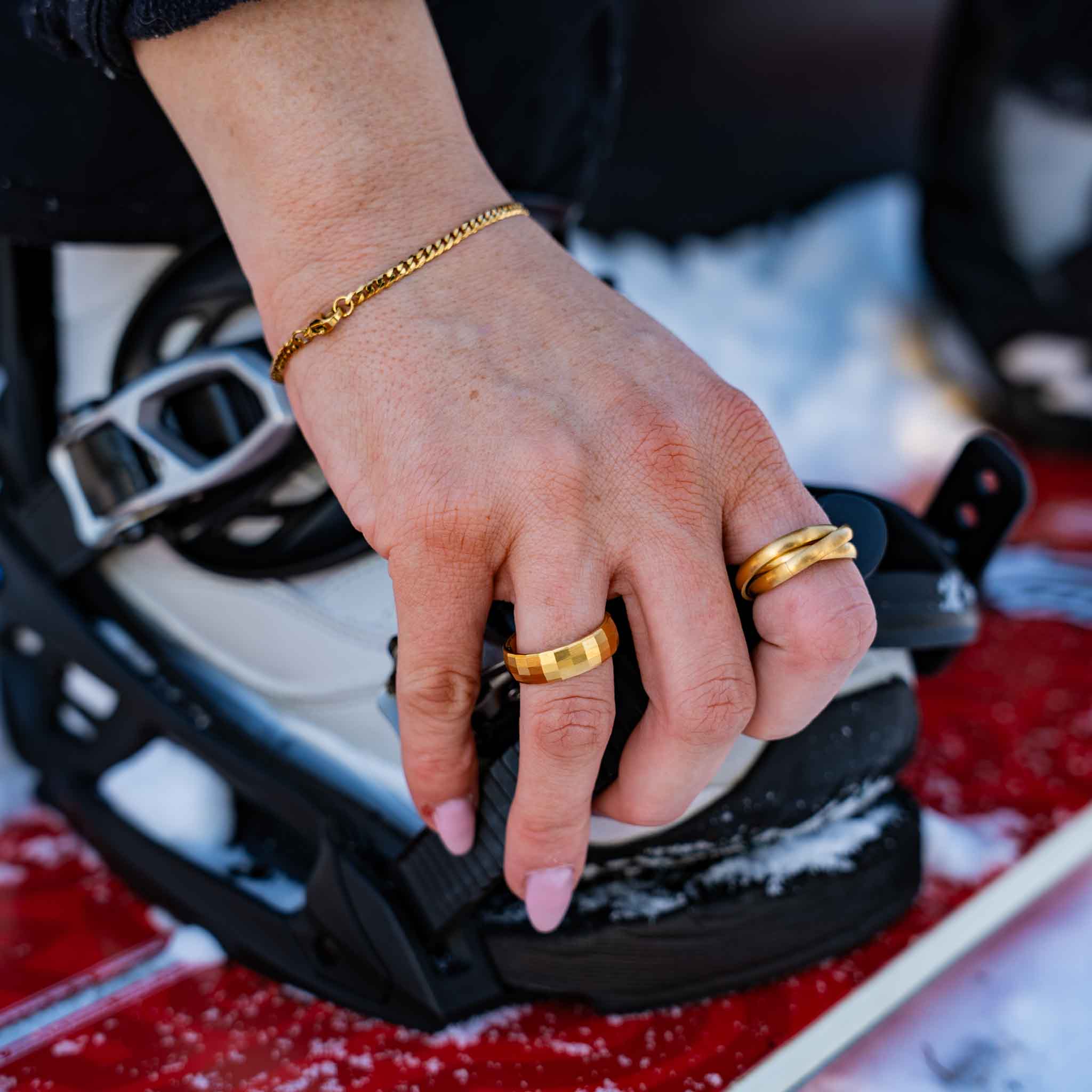 Siempre Cushion band, Guldtbelagt ring