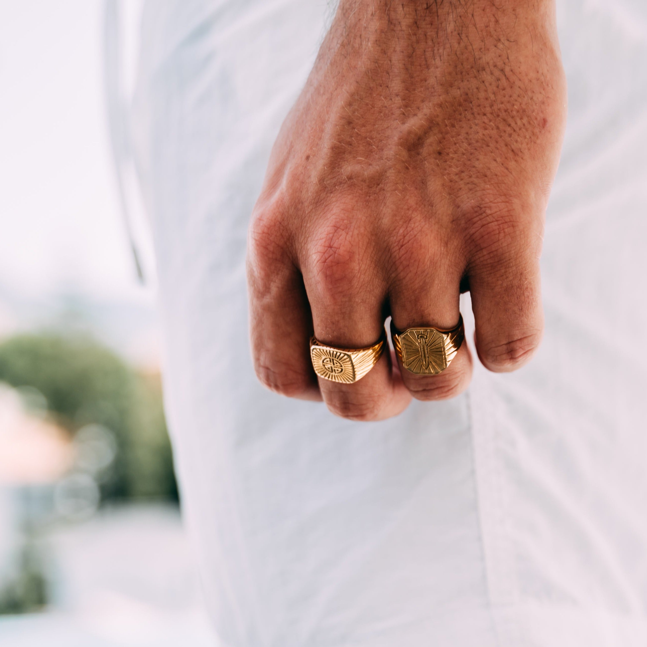 Gungnir Signature - Guldtonet ring
