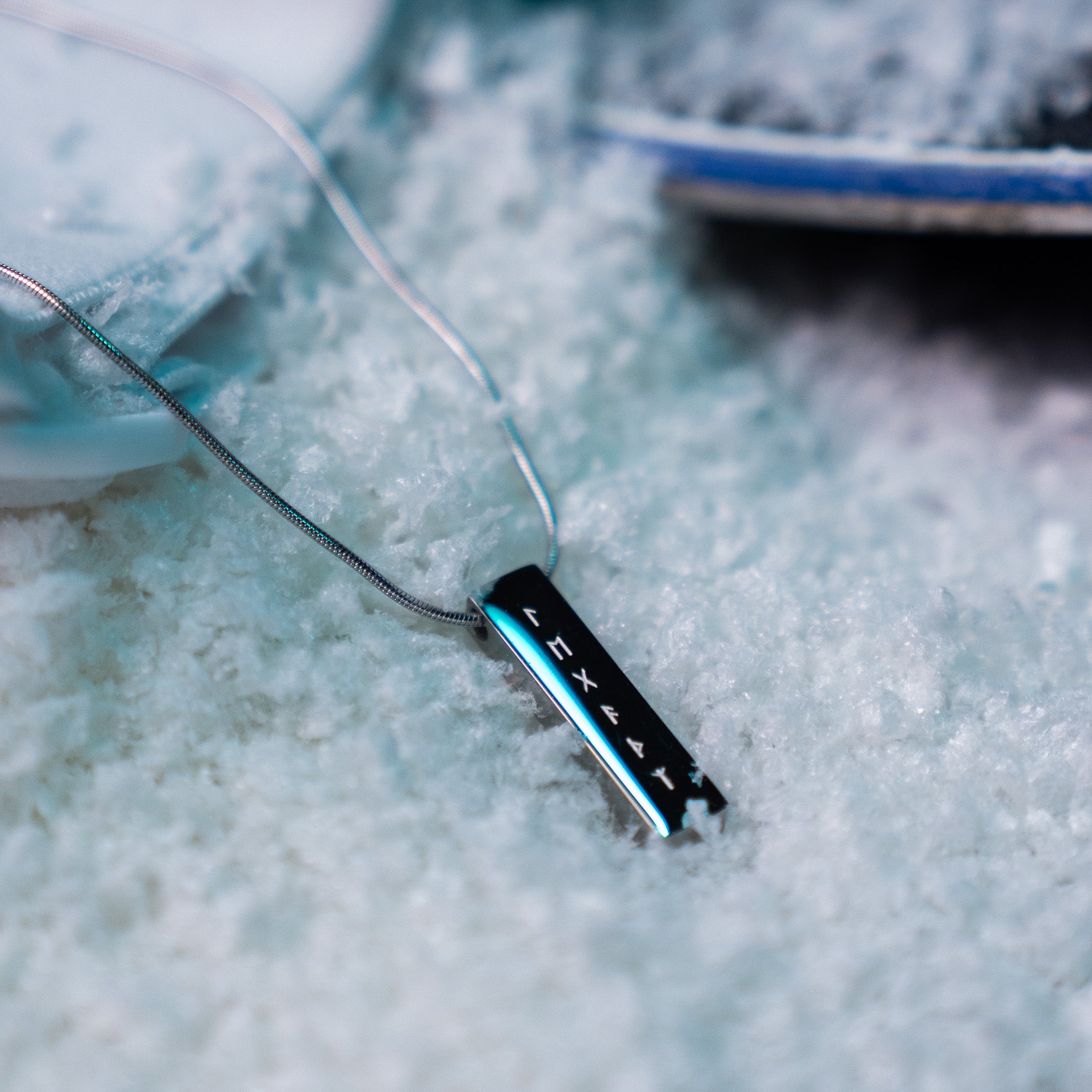 Runestone Halskæde - Sølvtonet