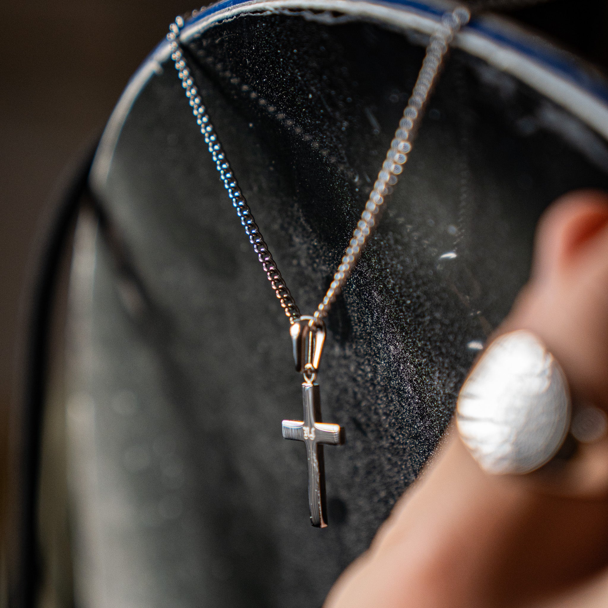 Korshalskæde - Sølvtonet