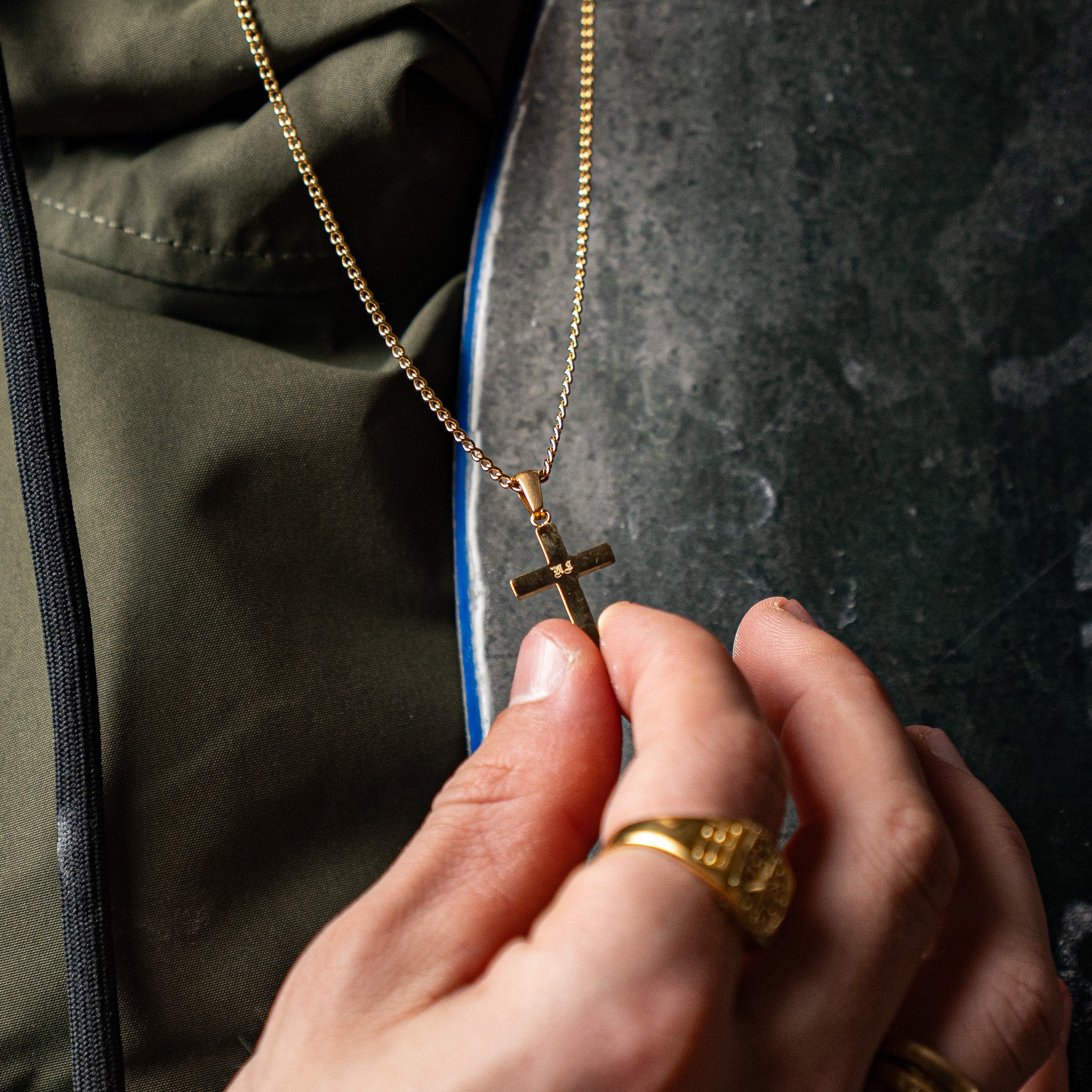 Korshalskæde - Guldtonet