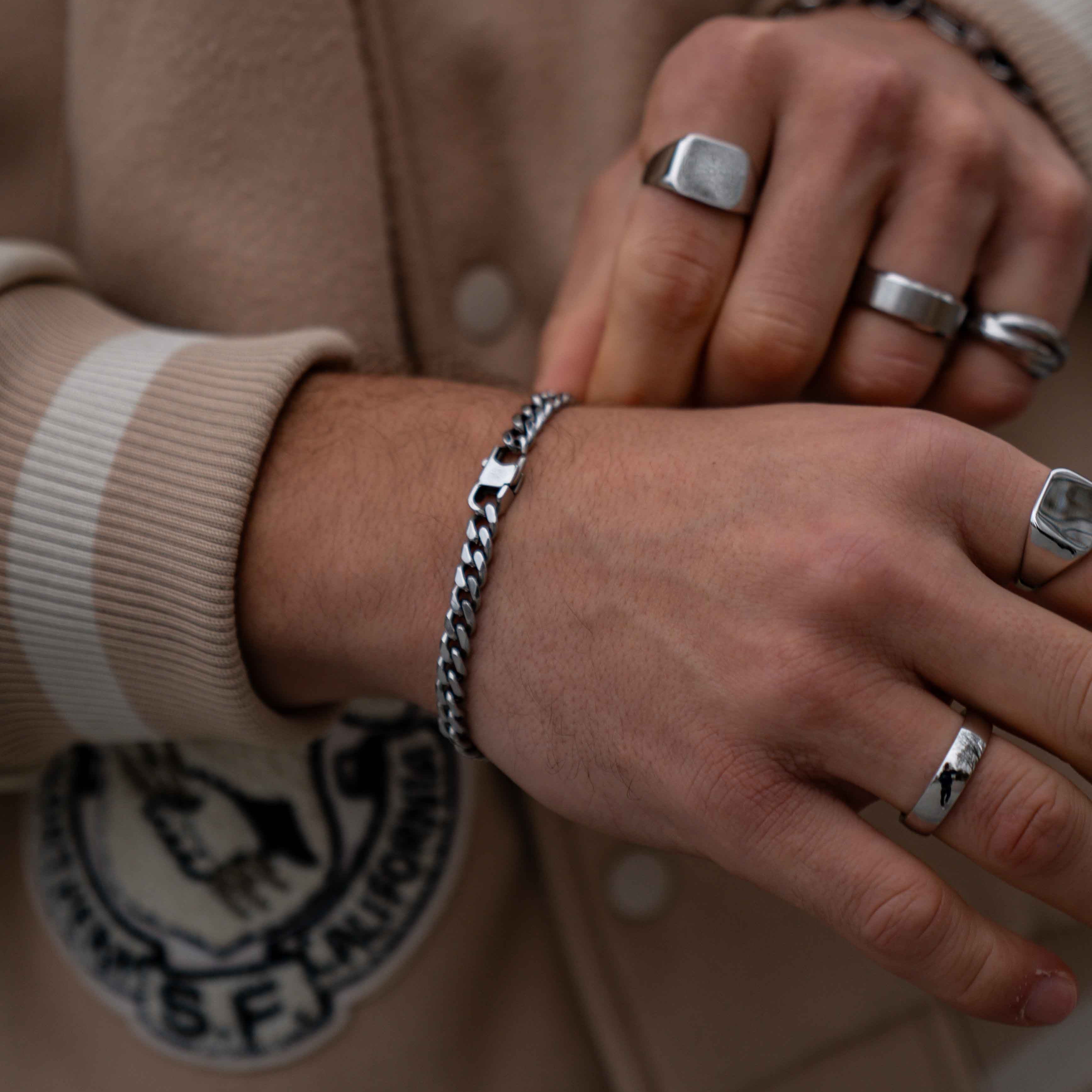 Sequence armbånd - Sølvtonet