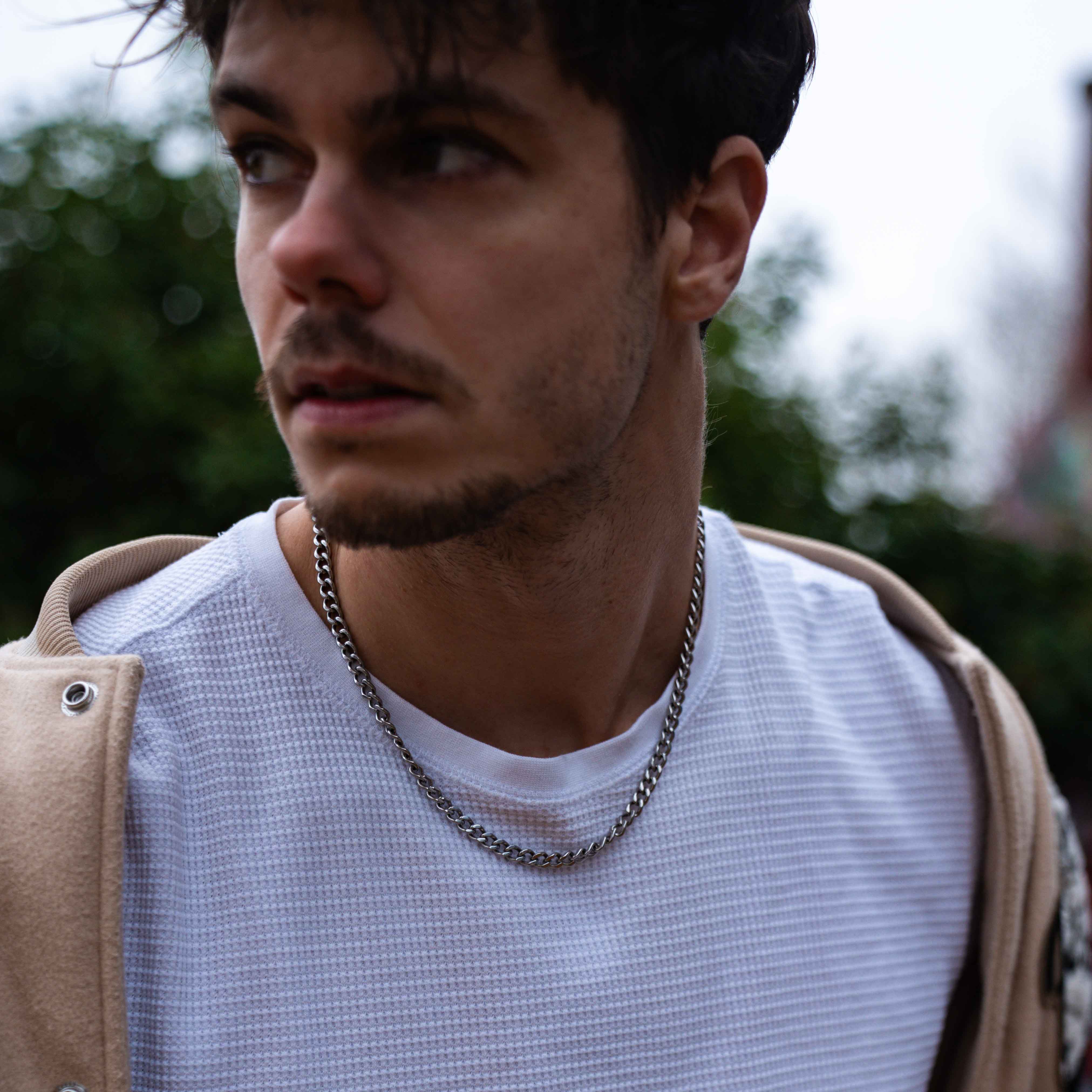 Sequence halskæde - Sølvtonet