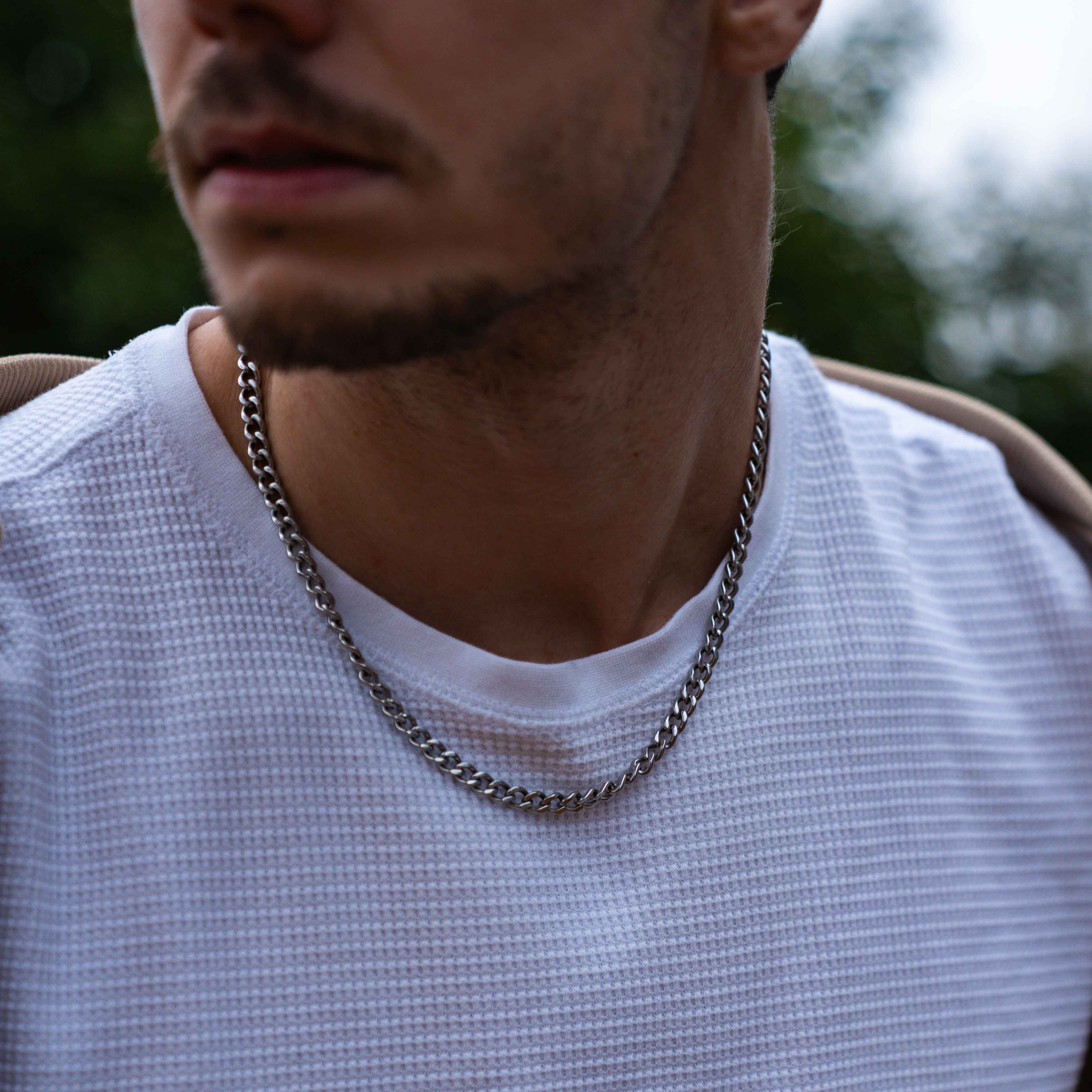 Sequence halskæde - Sølvtonet