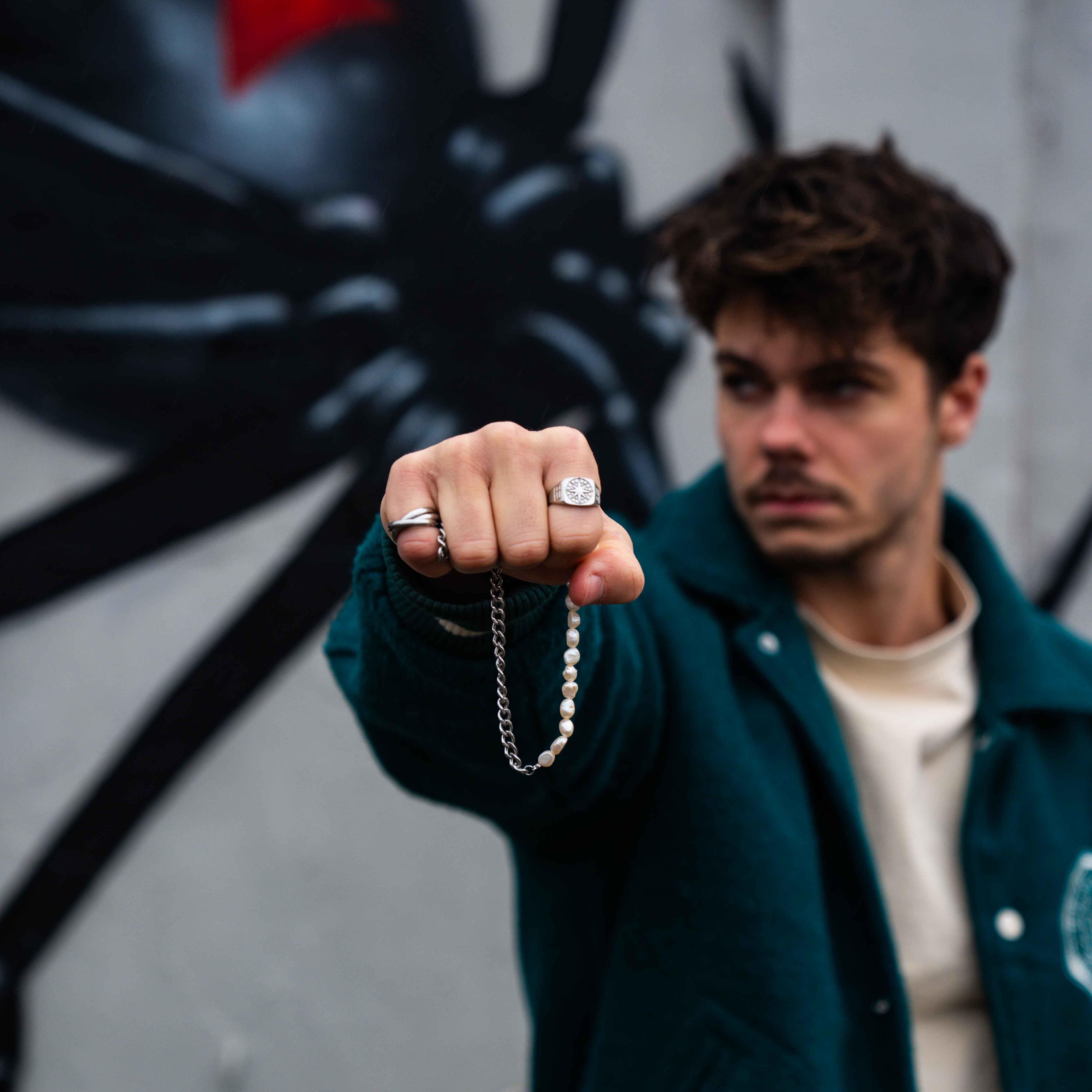 Helix band ring - Sølvtonet