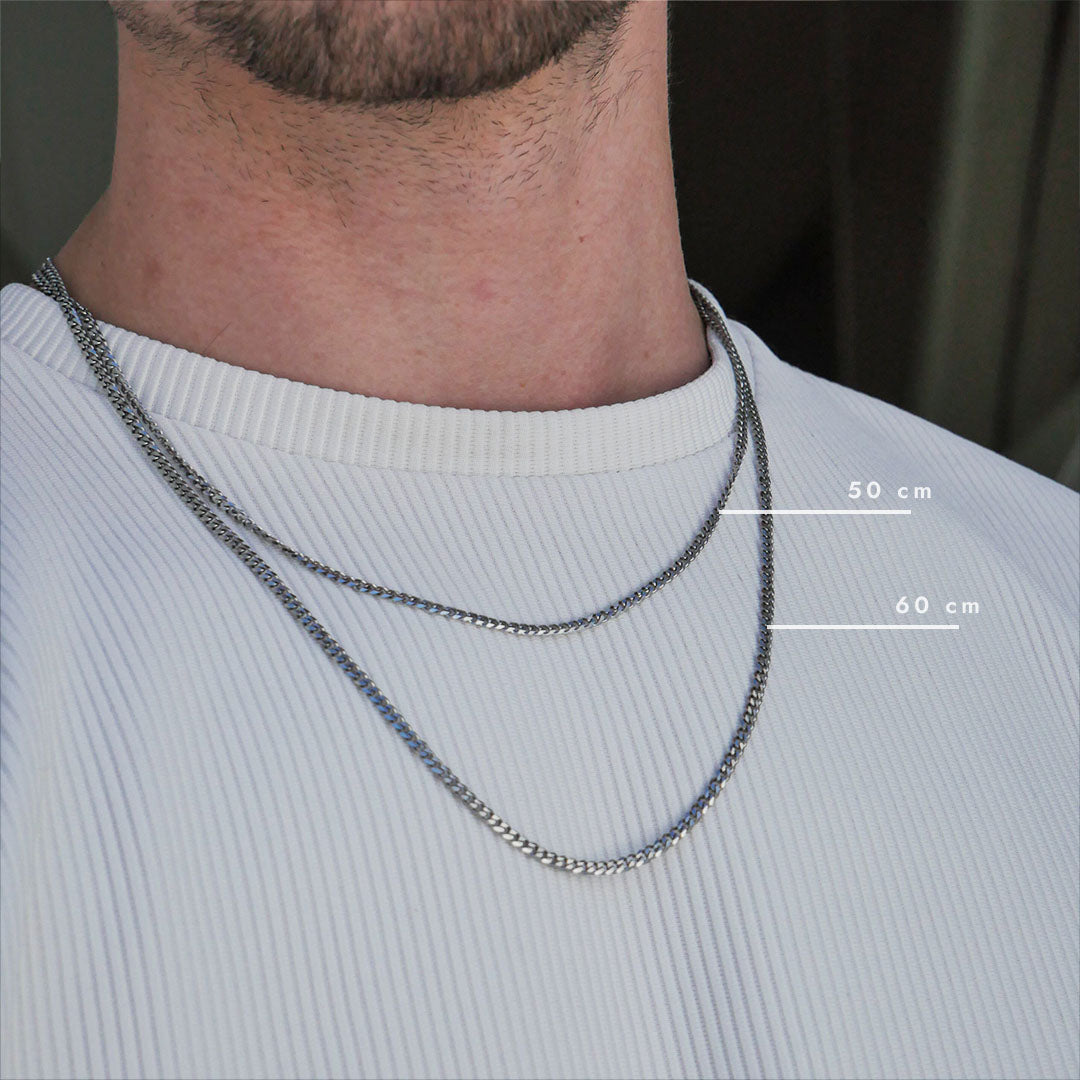 Minimal Sequence halskæde - Sølvtonet