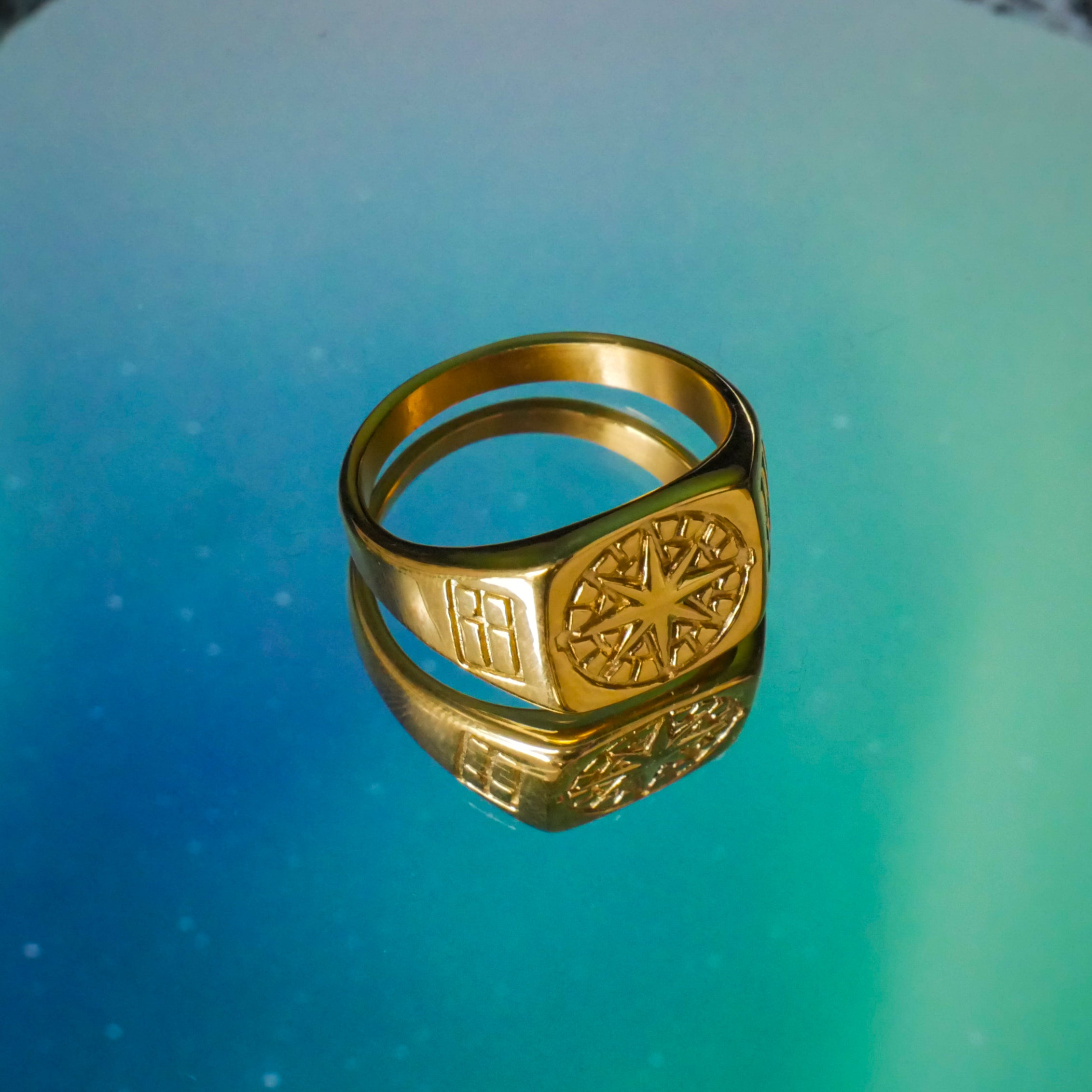 Compass Signature - Guldtonet ring