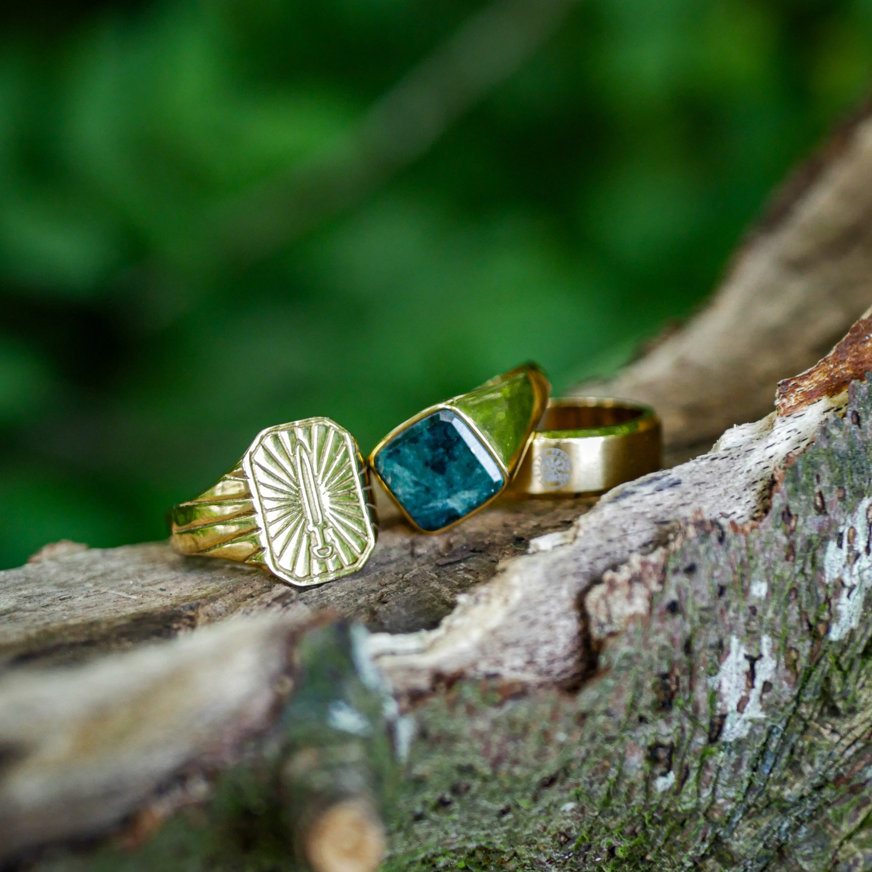 Siempre Vegvisir band - Guldtonet ring