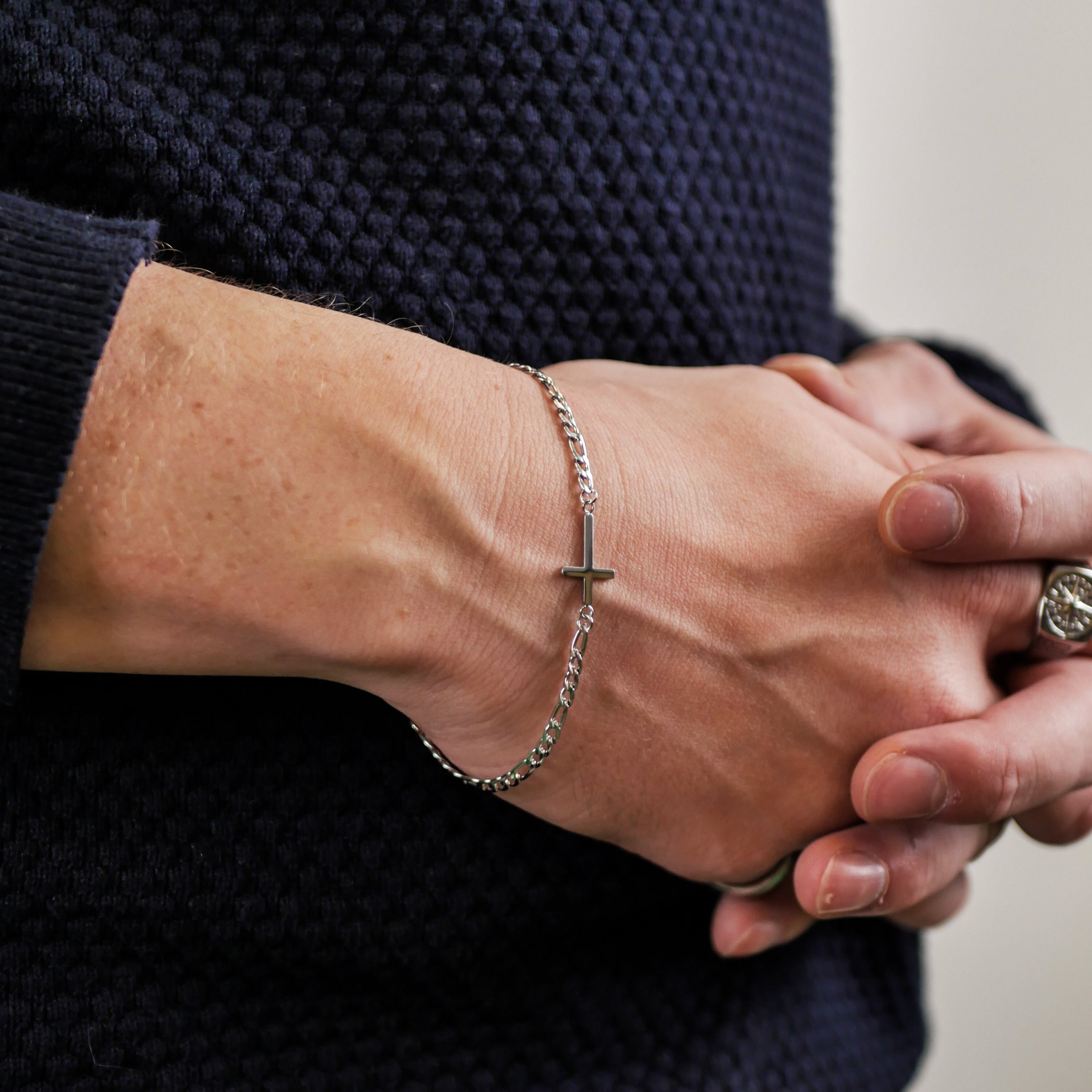 Antique Cross Armbånd - Sølvtonet