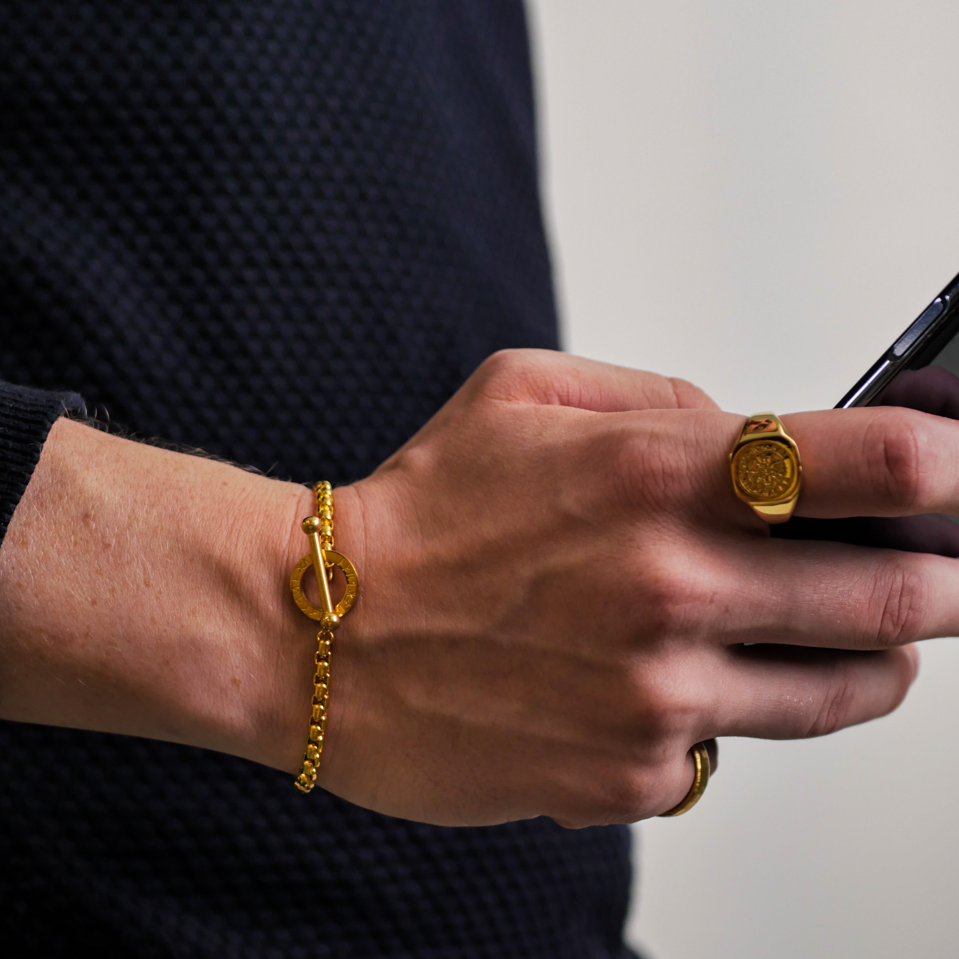 Ragnar armbånd - Guldtonet