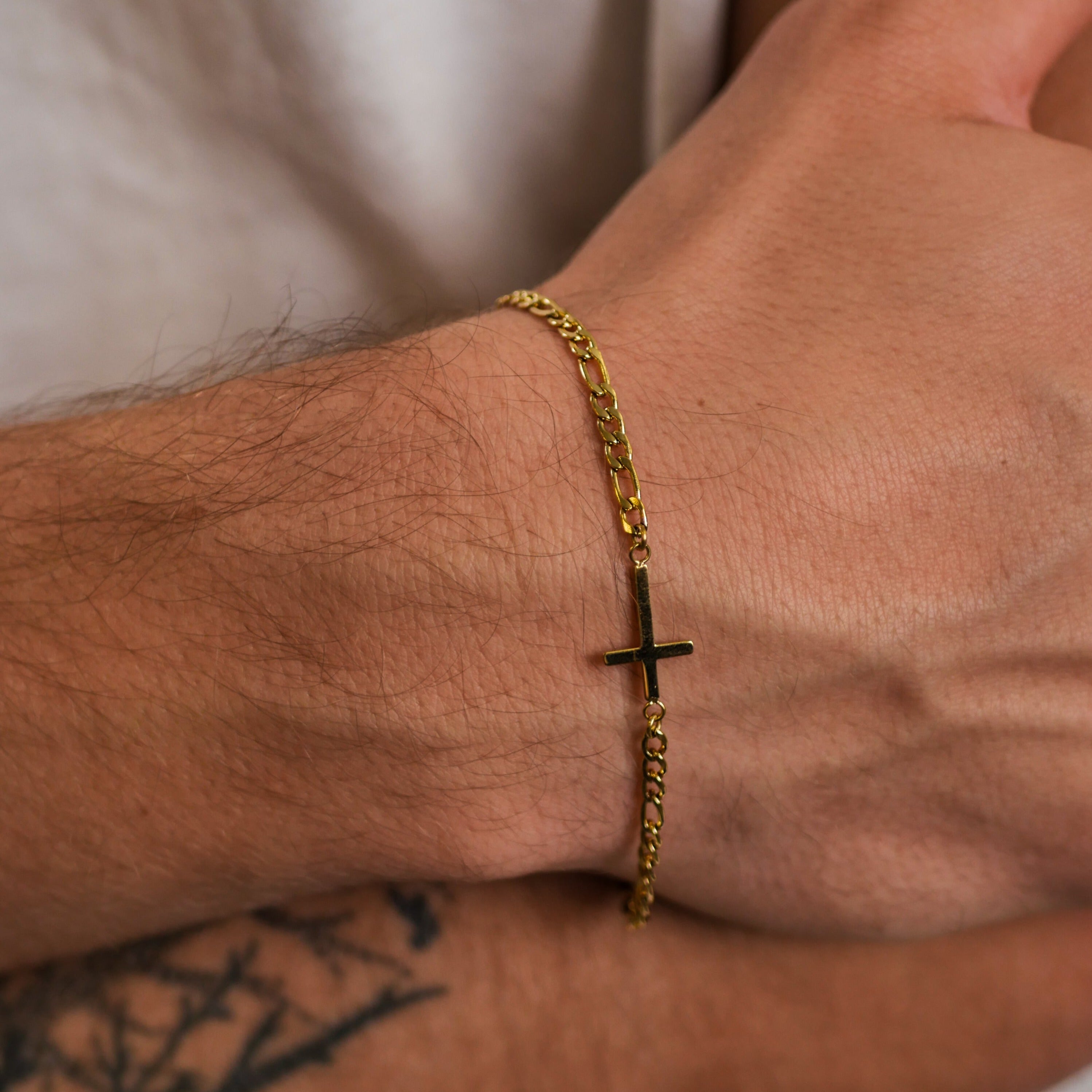 Antique Cross Armbånd - Guldtonet