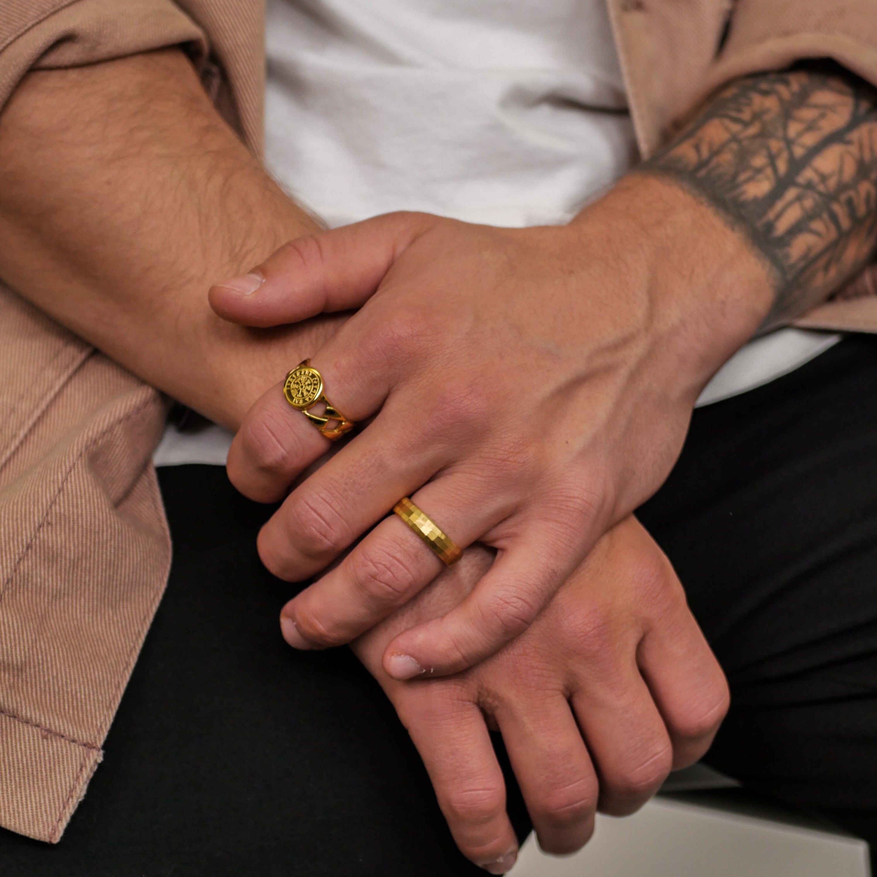 Siempre Cushion band - Guldtonet ring