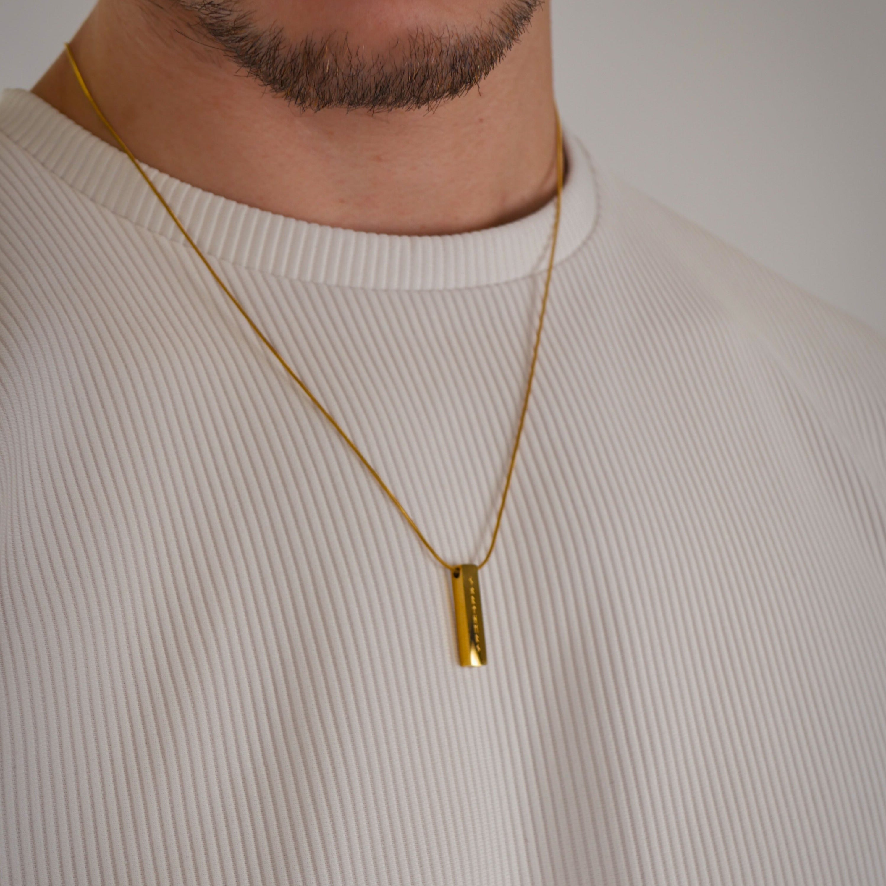 Runestone Halskæde - Guldtonet