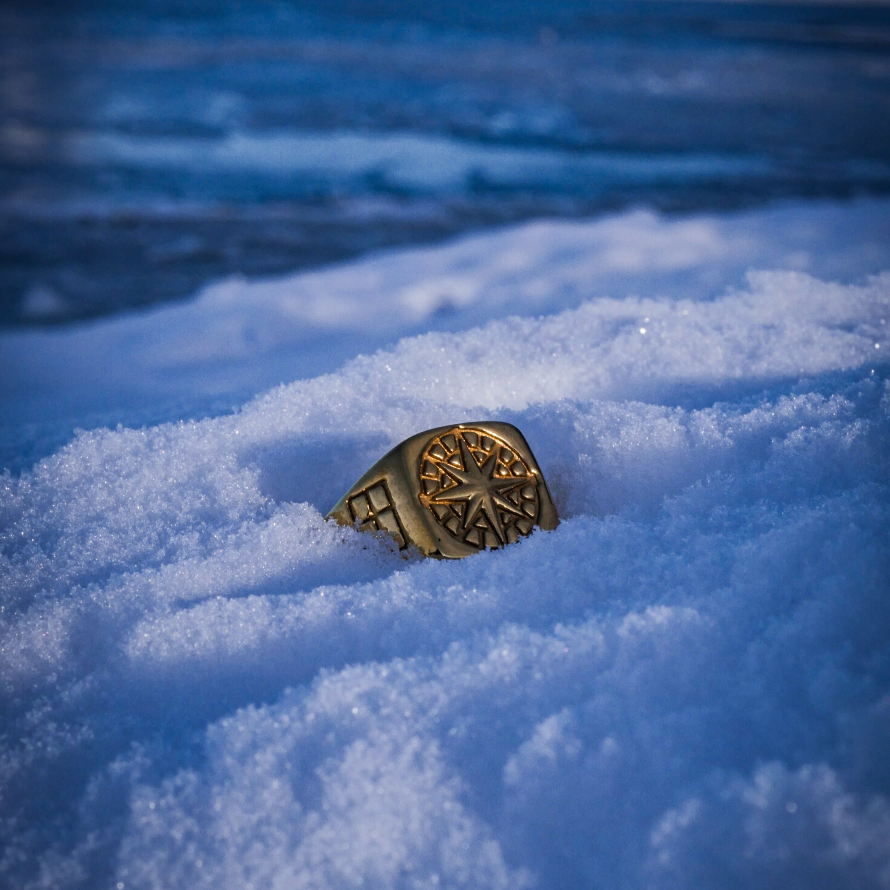 Compass Signature - Guldtonet ring