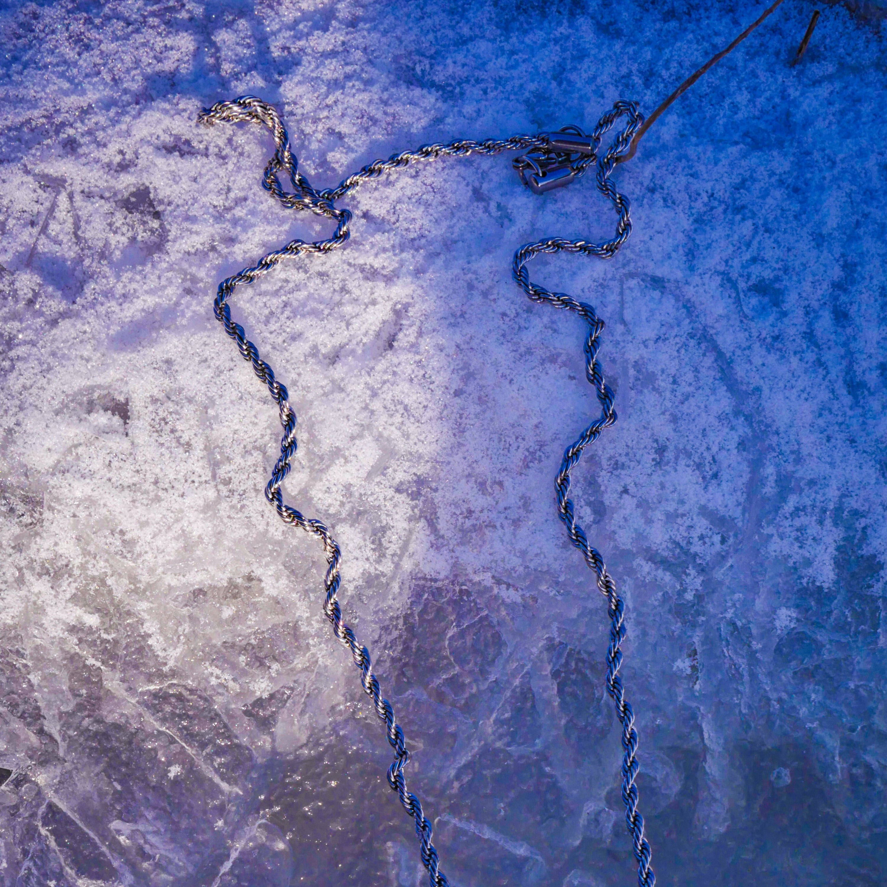 Rope halskæde - Sølvtonet