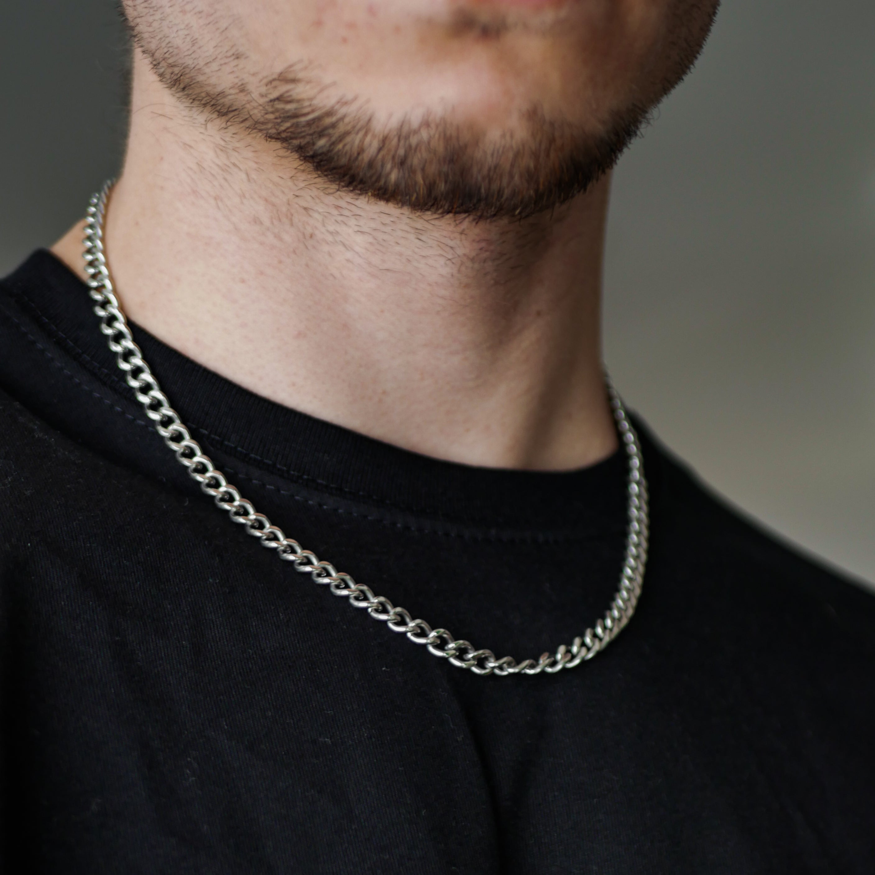 Sequence halskæde - Sølvtonet