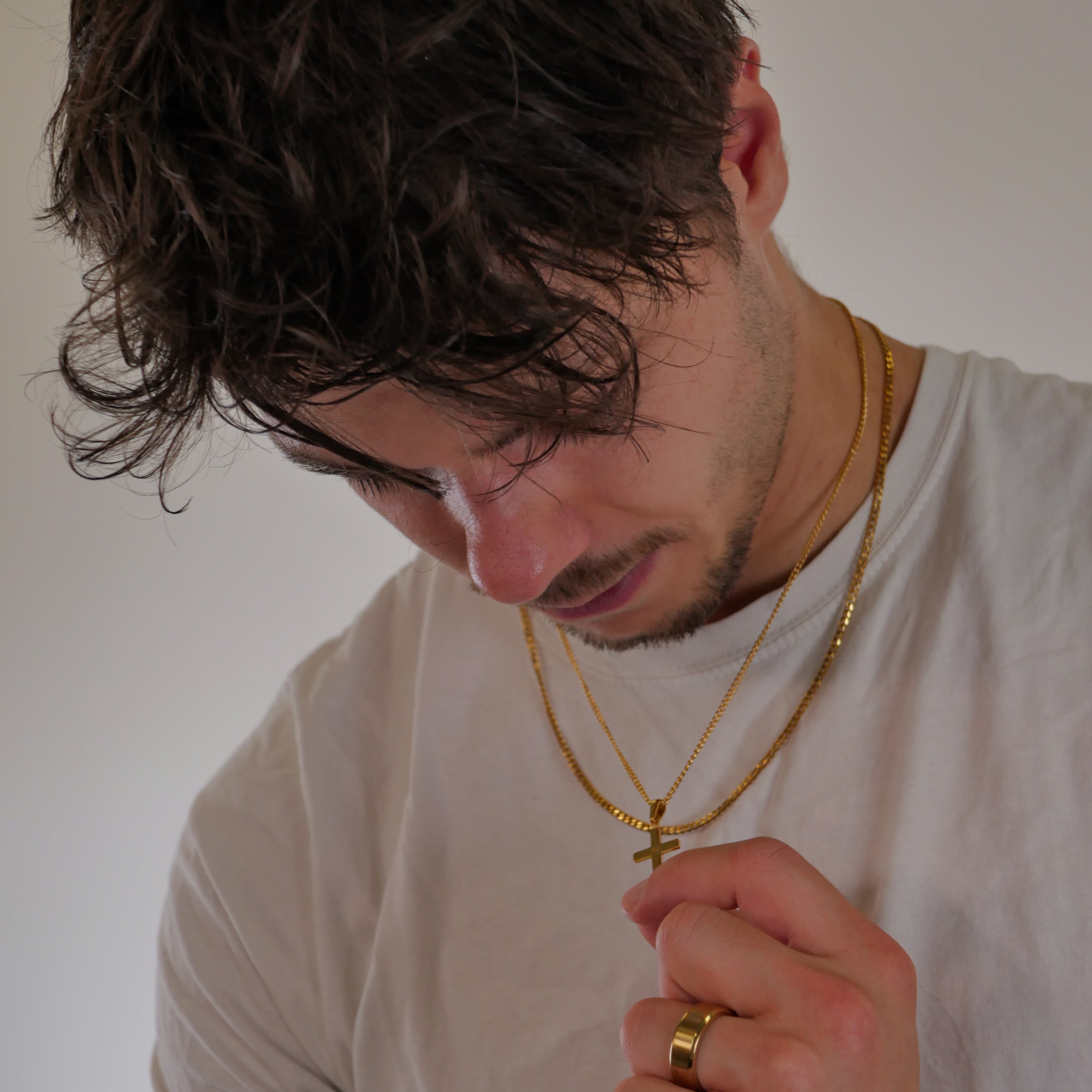 Korshalskæde - Guldtonet