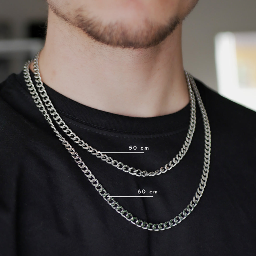 Sequence halskæde - Sølvtonet