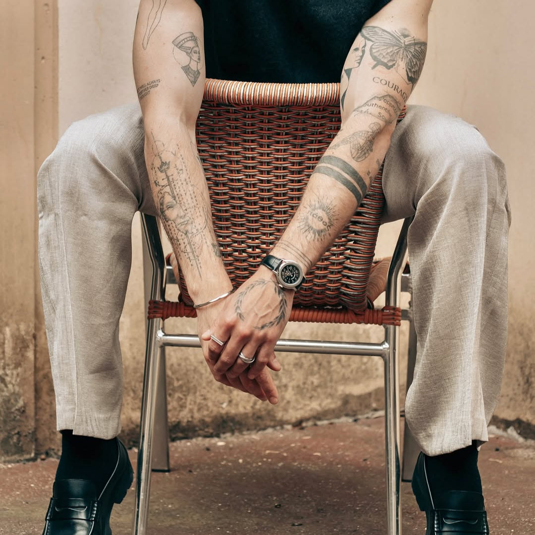 Helix band ring - Sølvtonet