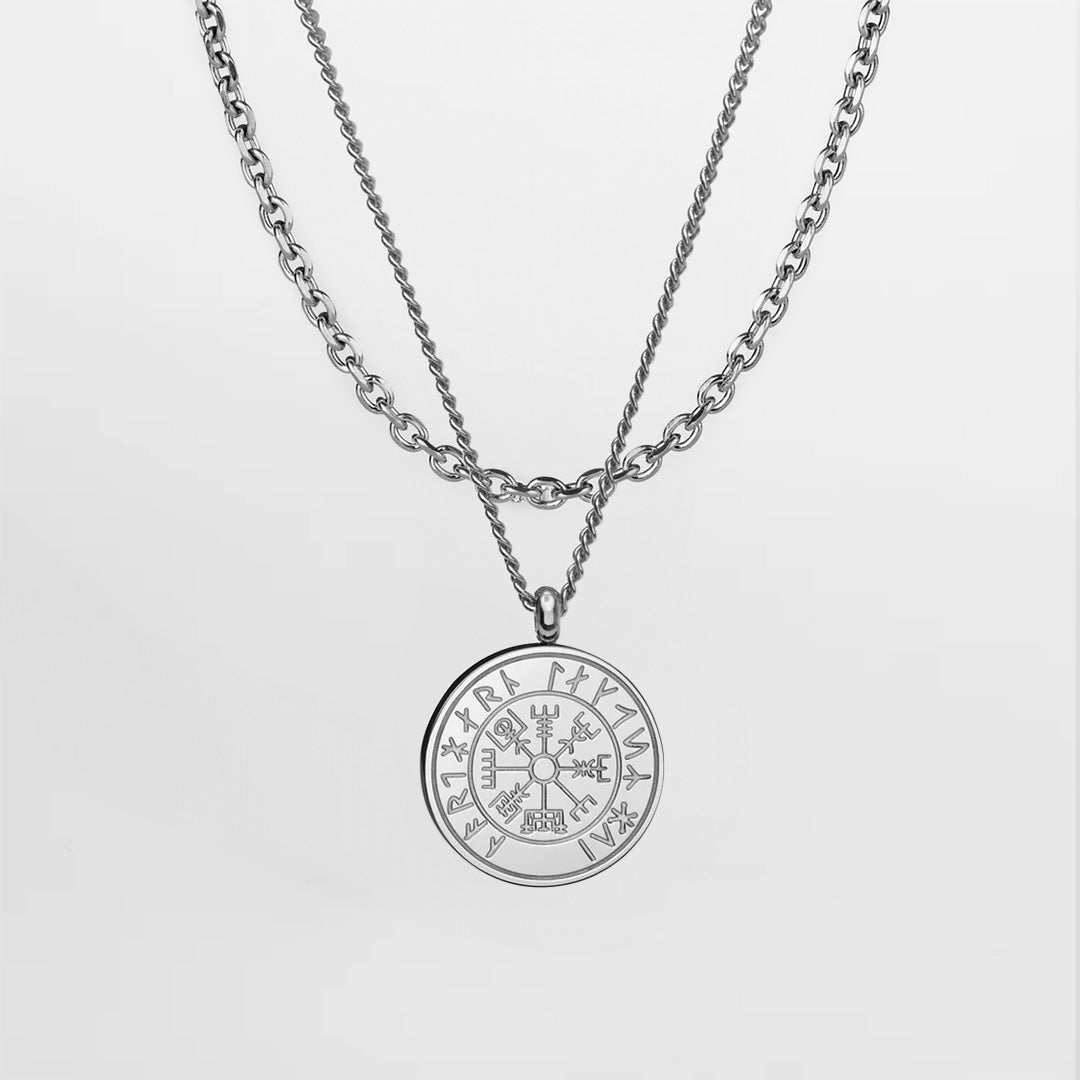 Vegvisir + Cable Bundle - Sølvtonet
