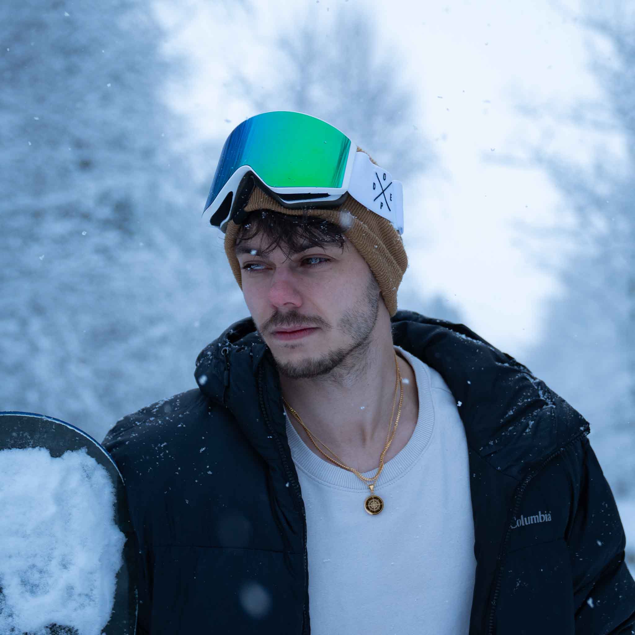 Compass halskæde - Guldtonet