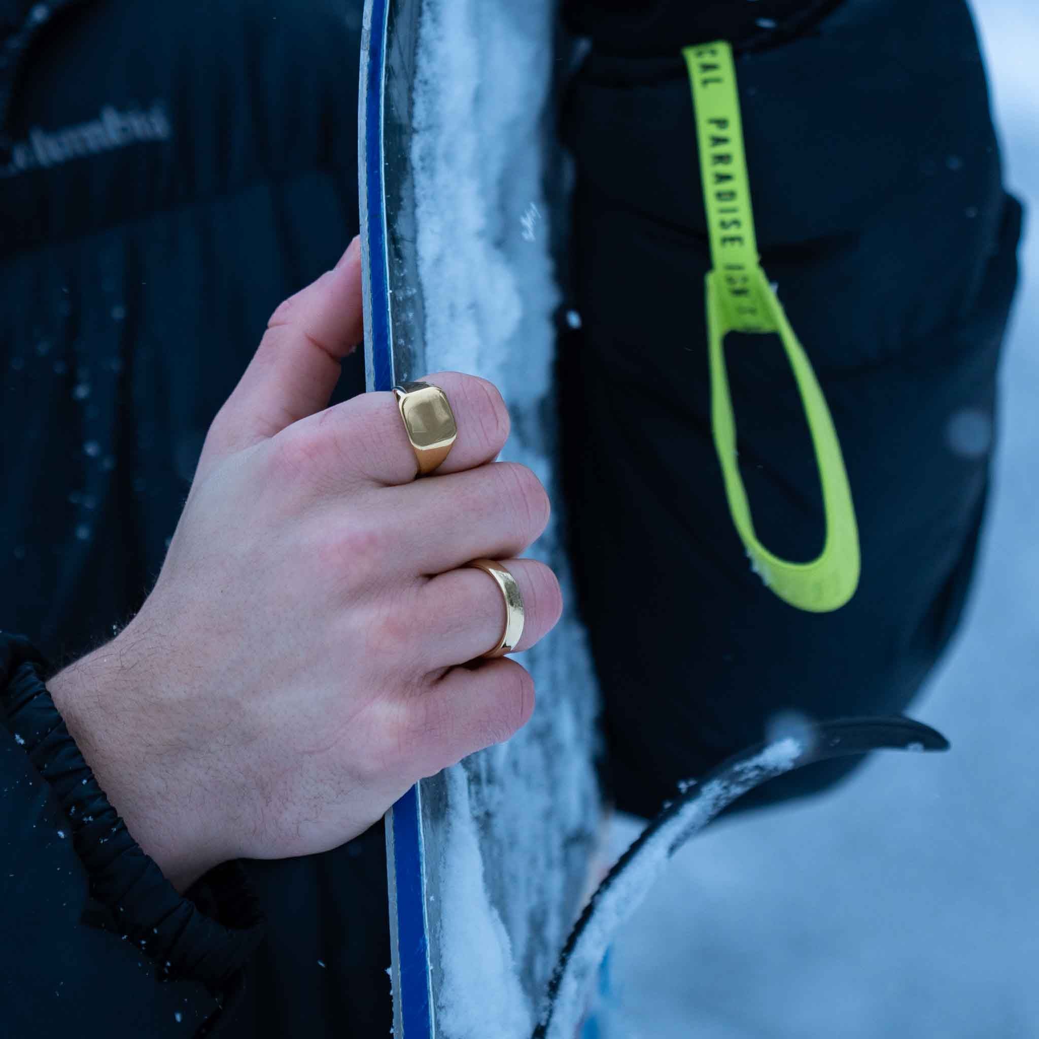 CLASSIC SIGNET RING (GULD)