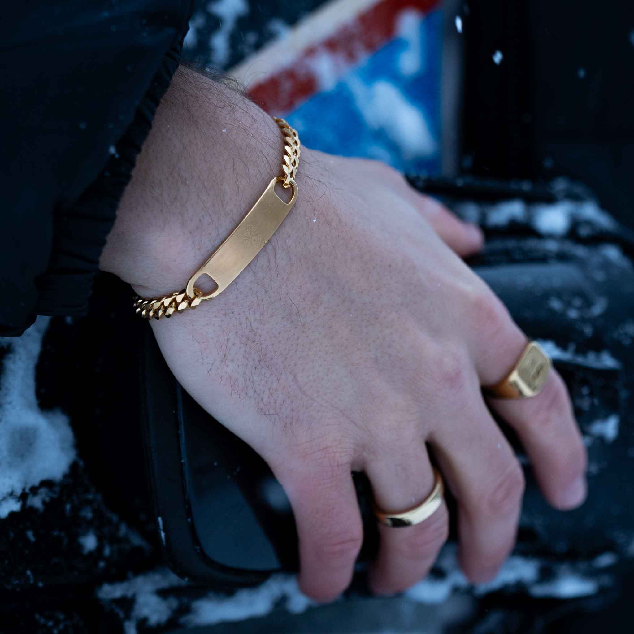 Sequence Tag armbånd - Guldtonet