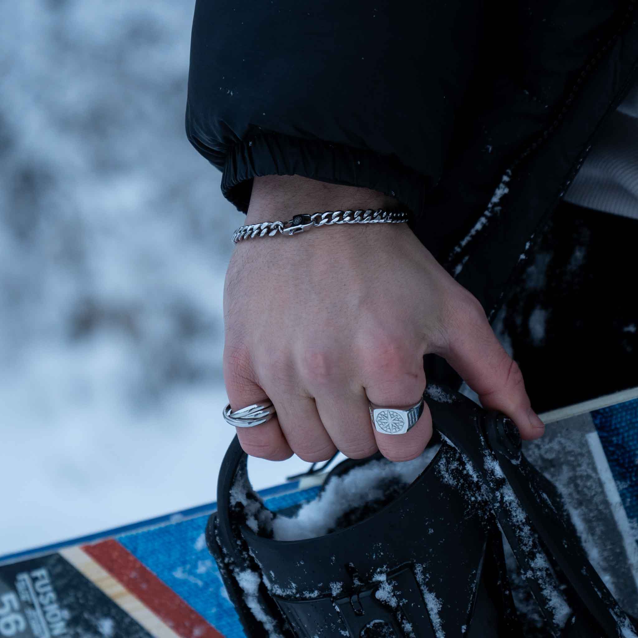 Compass Signature - Sølvtonet ring