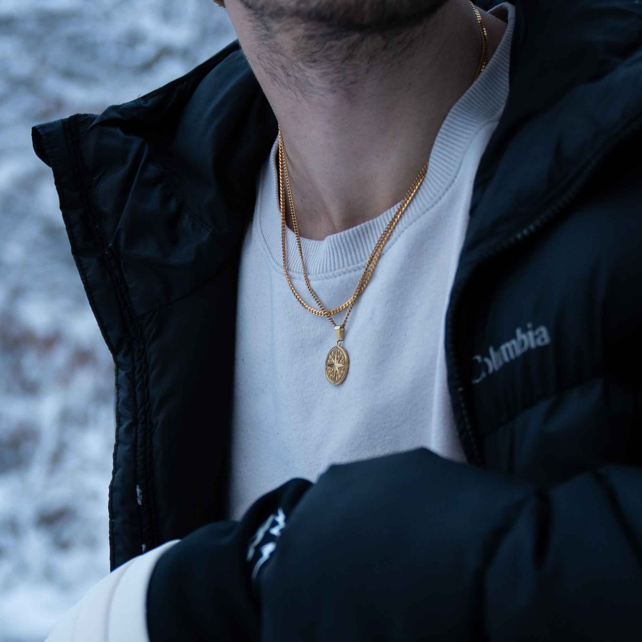 Minimal Sequence halskæde - Guldtonet