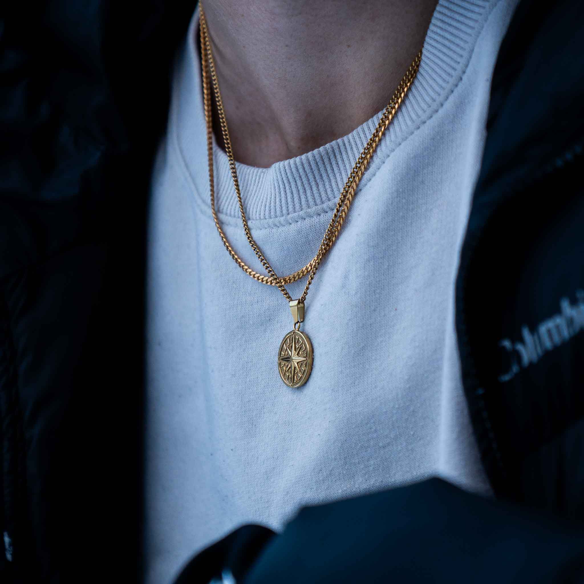 Minimal Sequence halskæde - Guldtonet