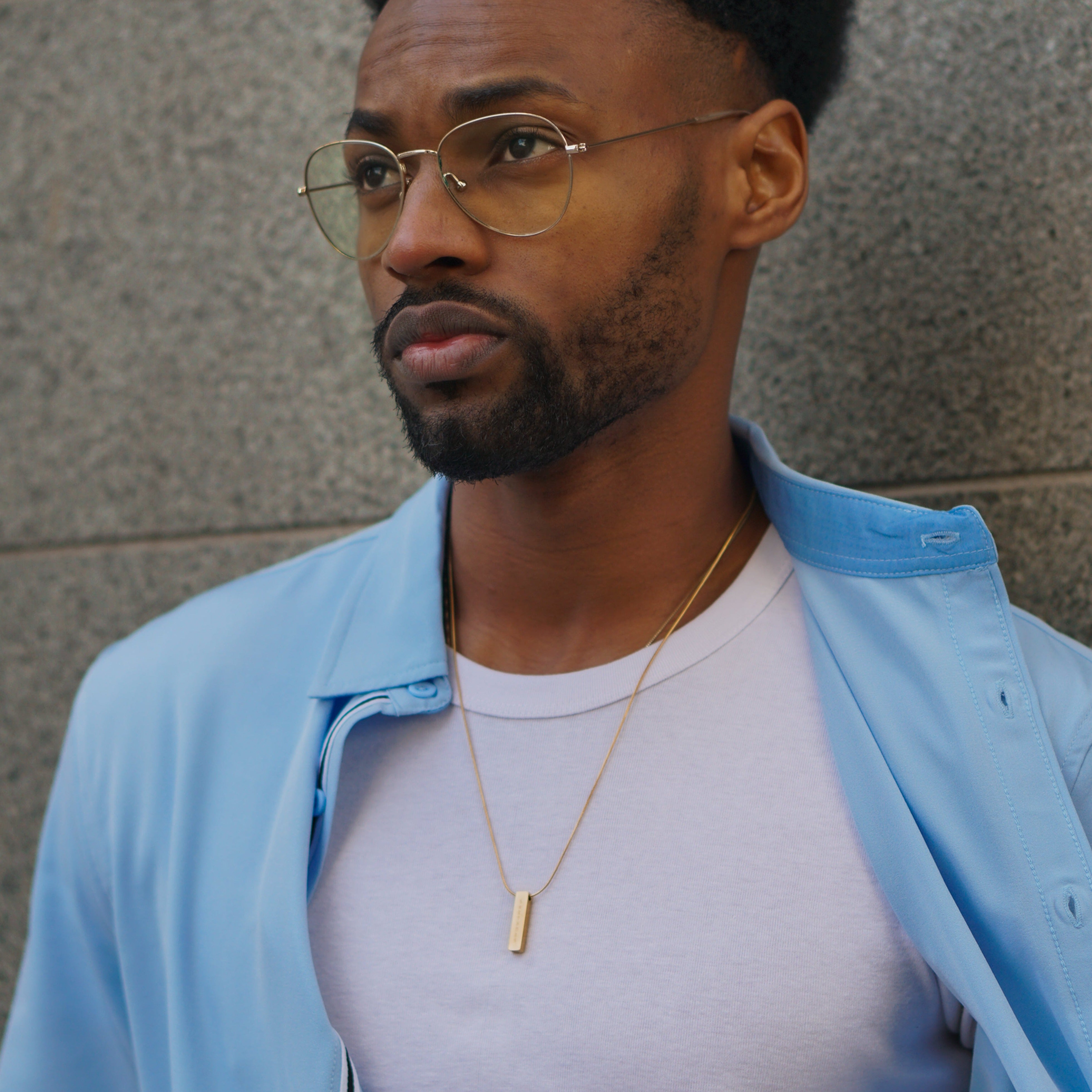 Runestone Halskæde - Guldtonet