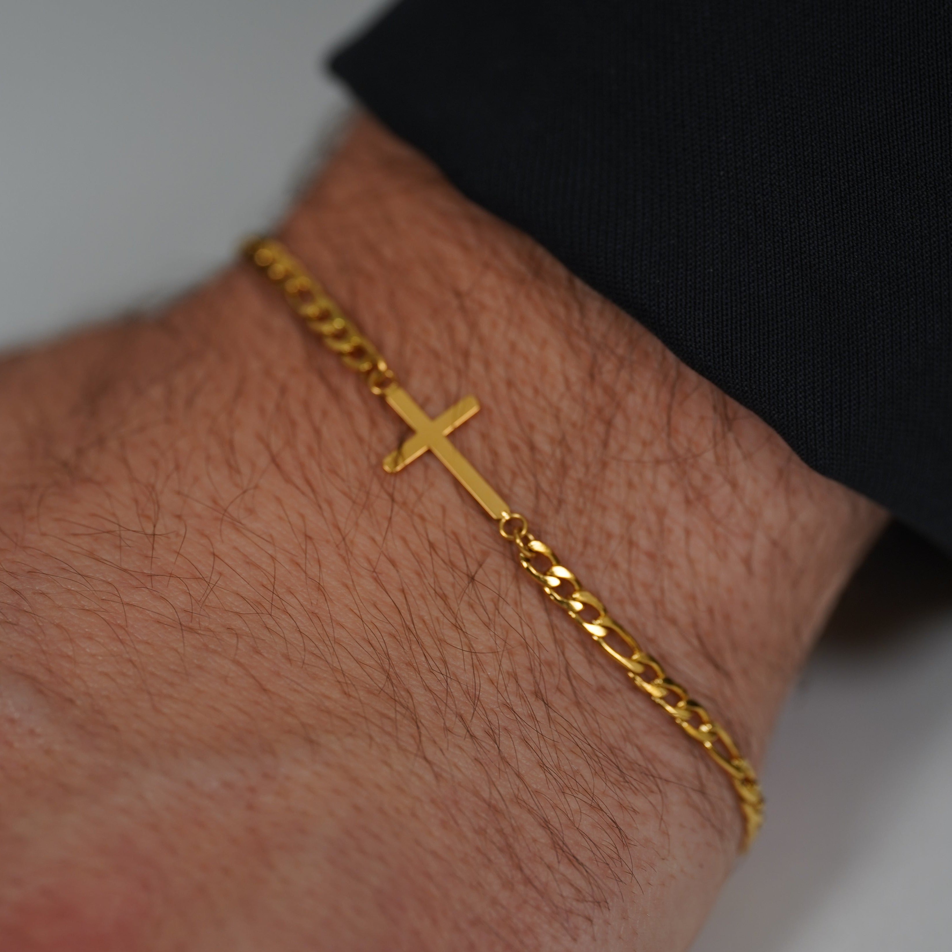 Antique Cross Armbånd - Guldbelagt