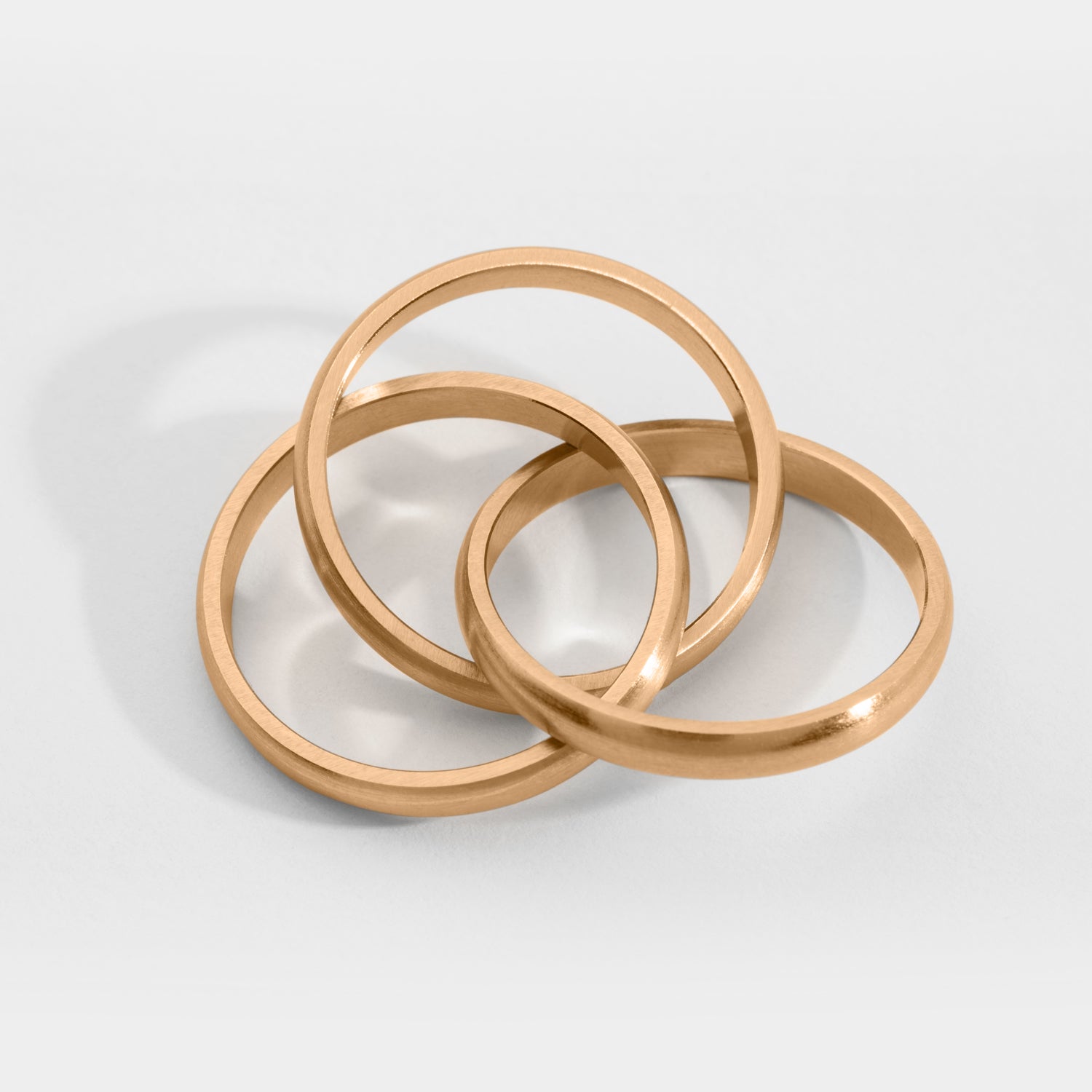 Helix band ring - Guldtonet