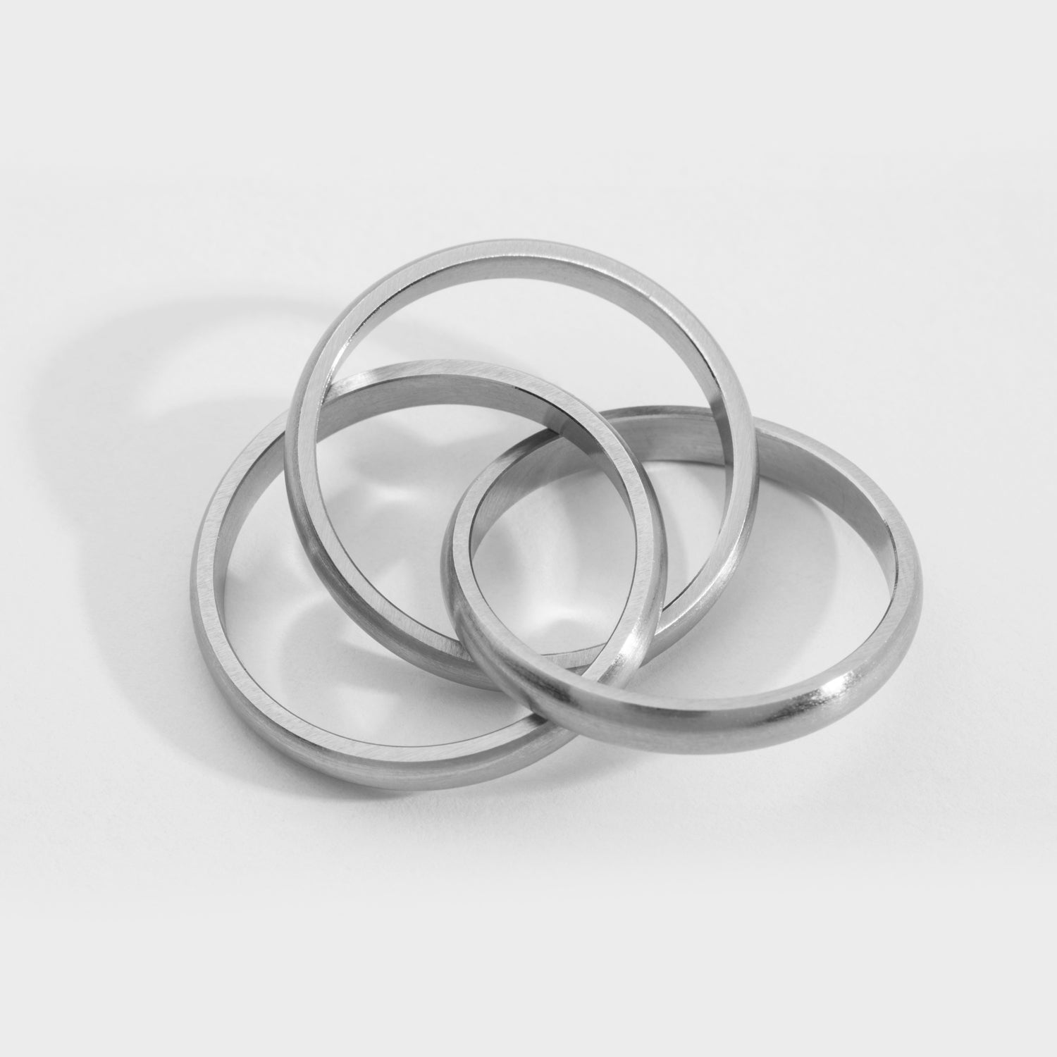Helix band ring - Sølvtonet