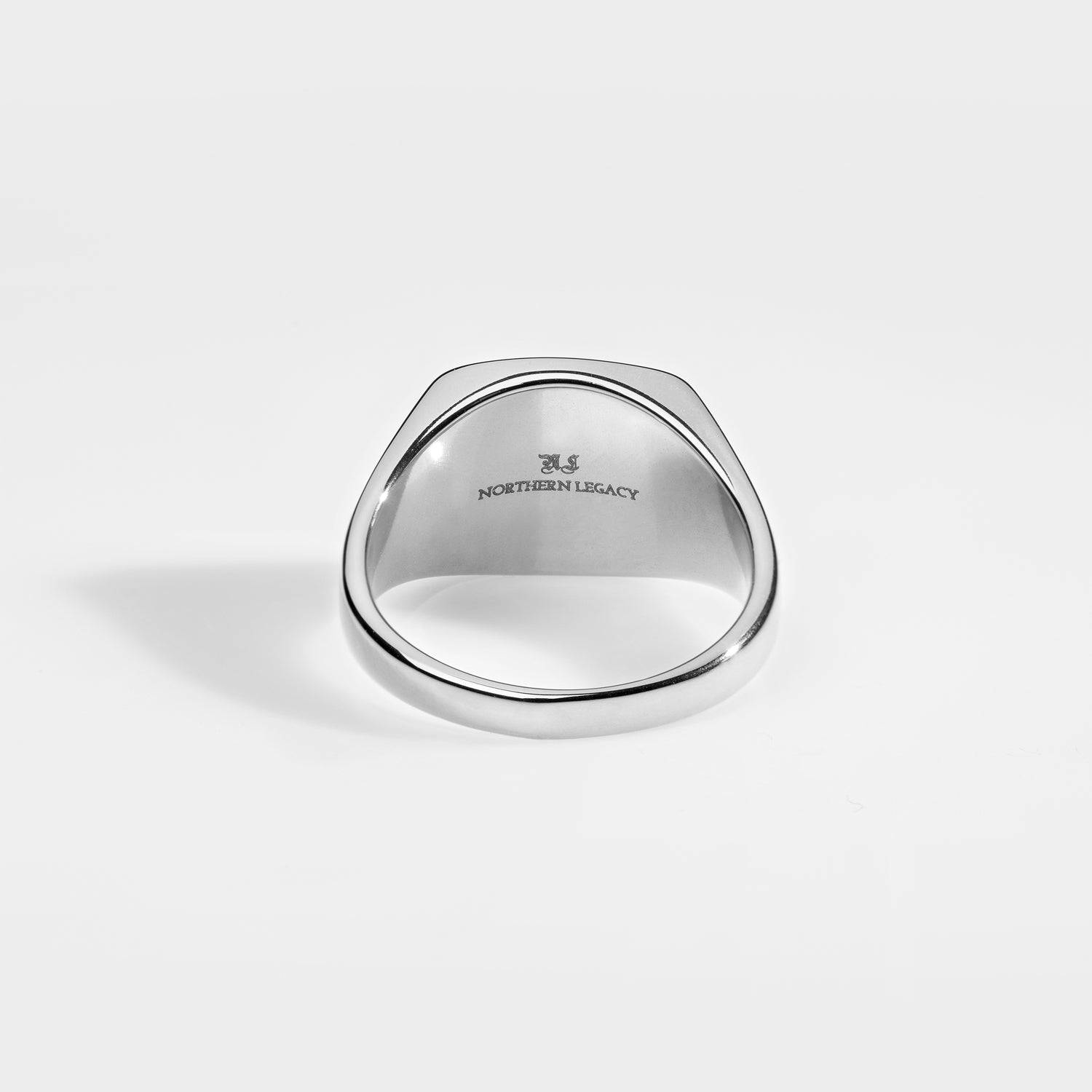 Black Onyx Vegvisir Signature - Sølvtonet ring