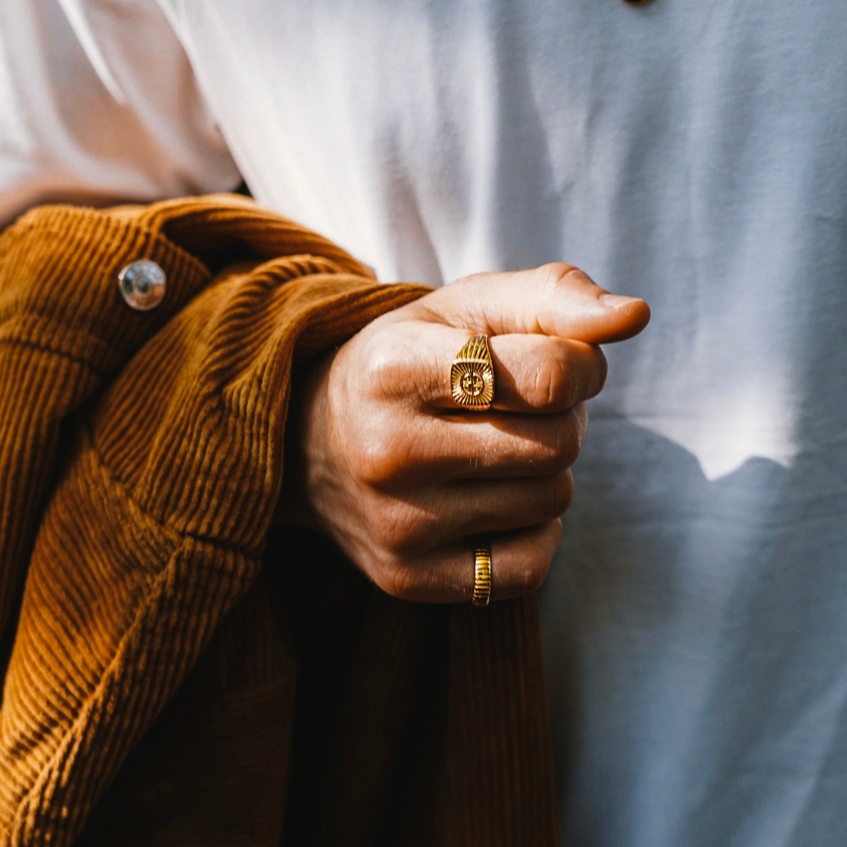 Siempre Cut band - Guldtonet ring