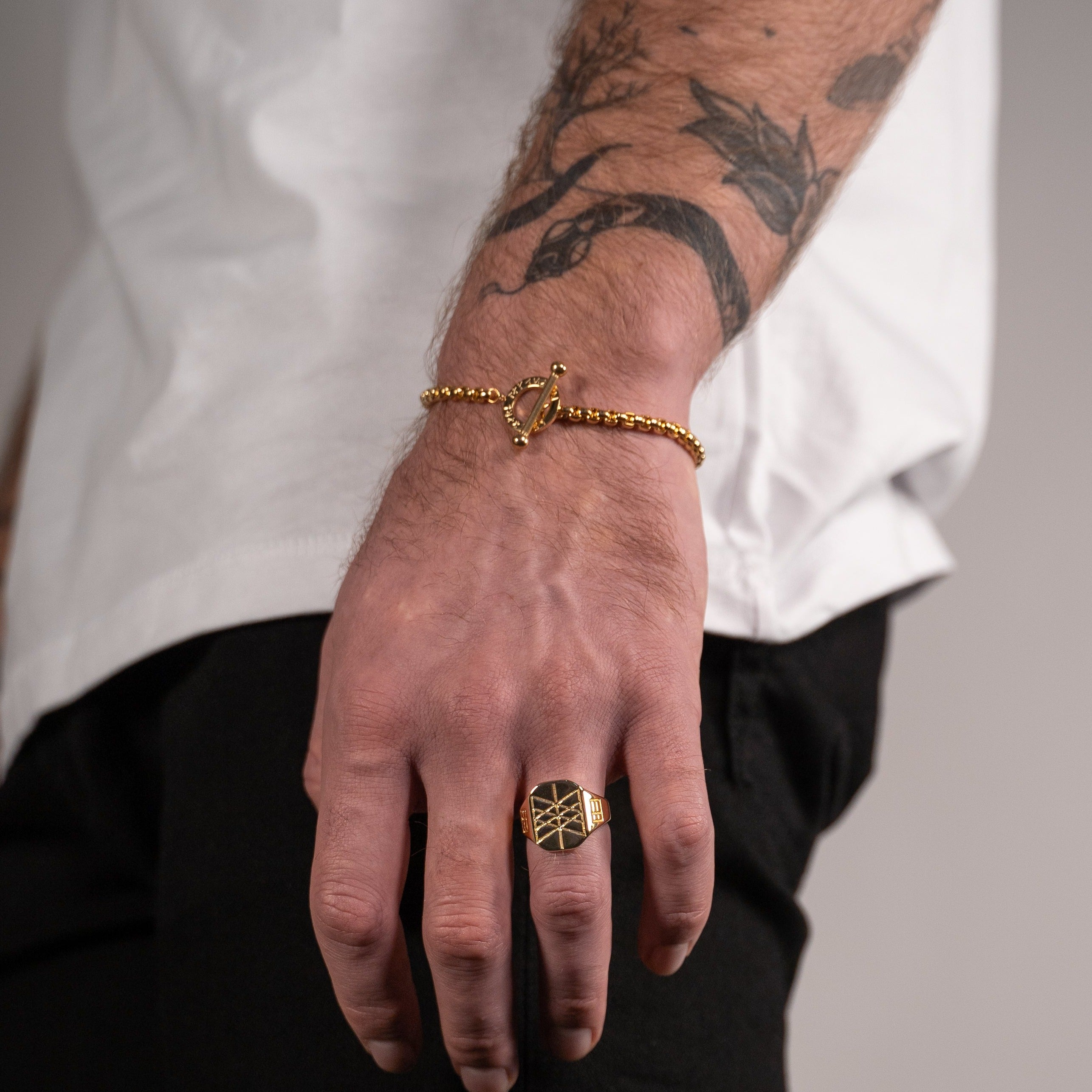 Ragnar armbånd - Guldtonet