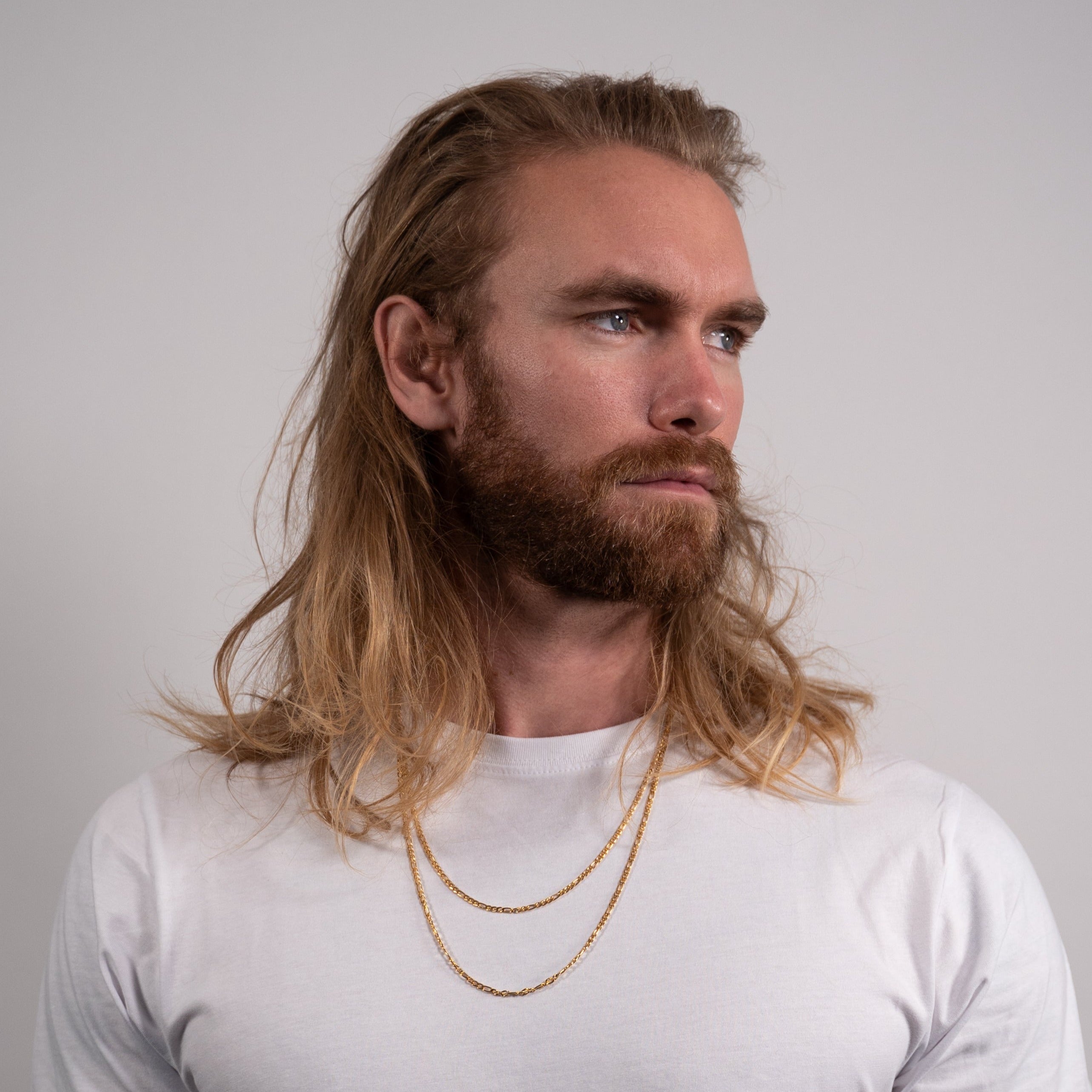 LEGACY Double Antique halskæde - Guldtonet