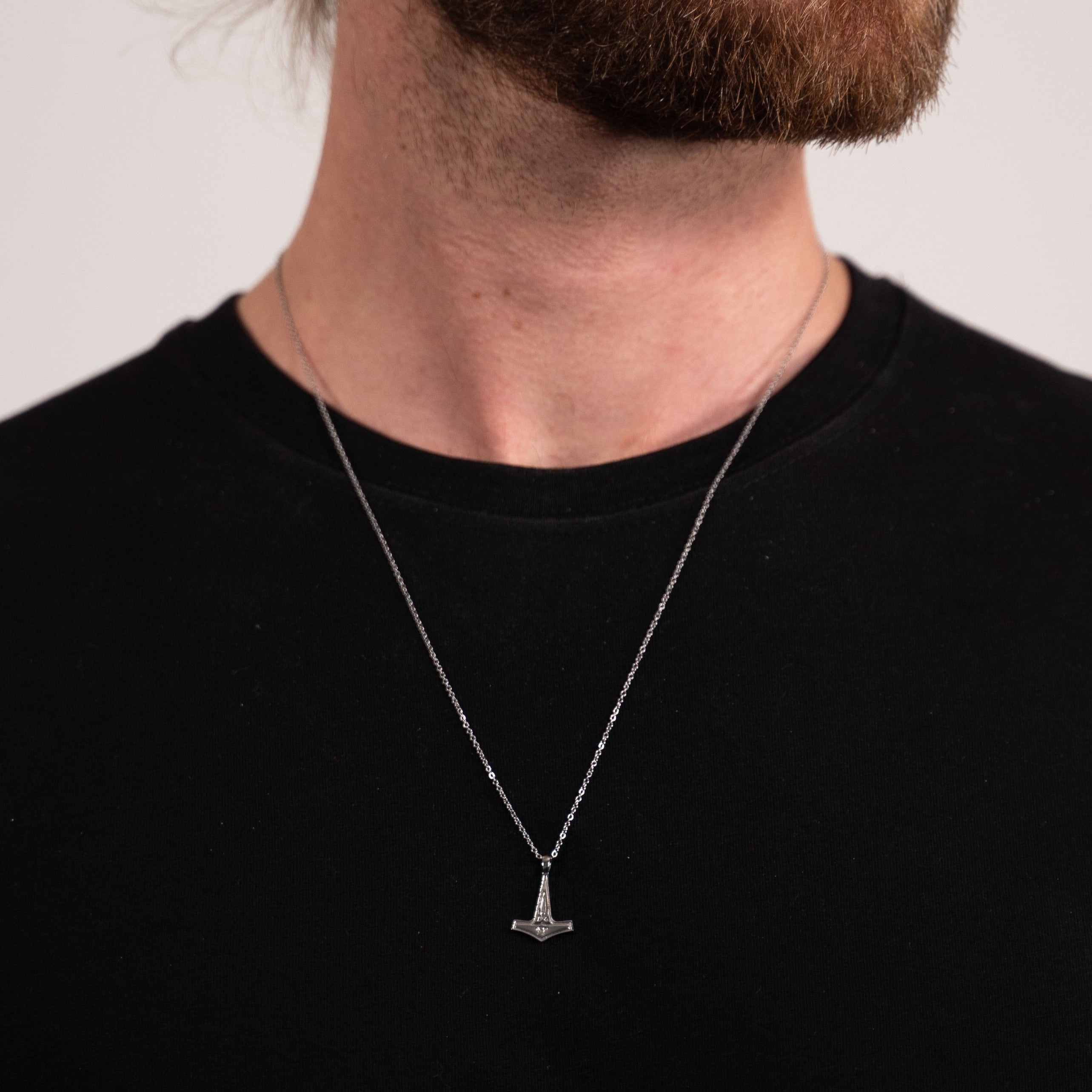 Mjolner halskæde 2.0 - Sølvtonet